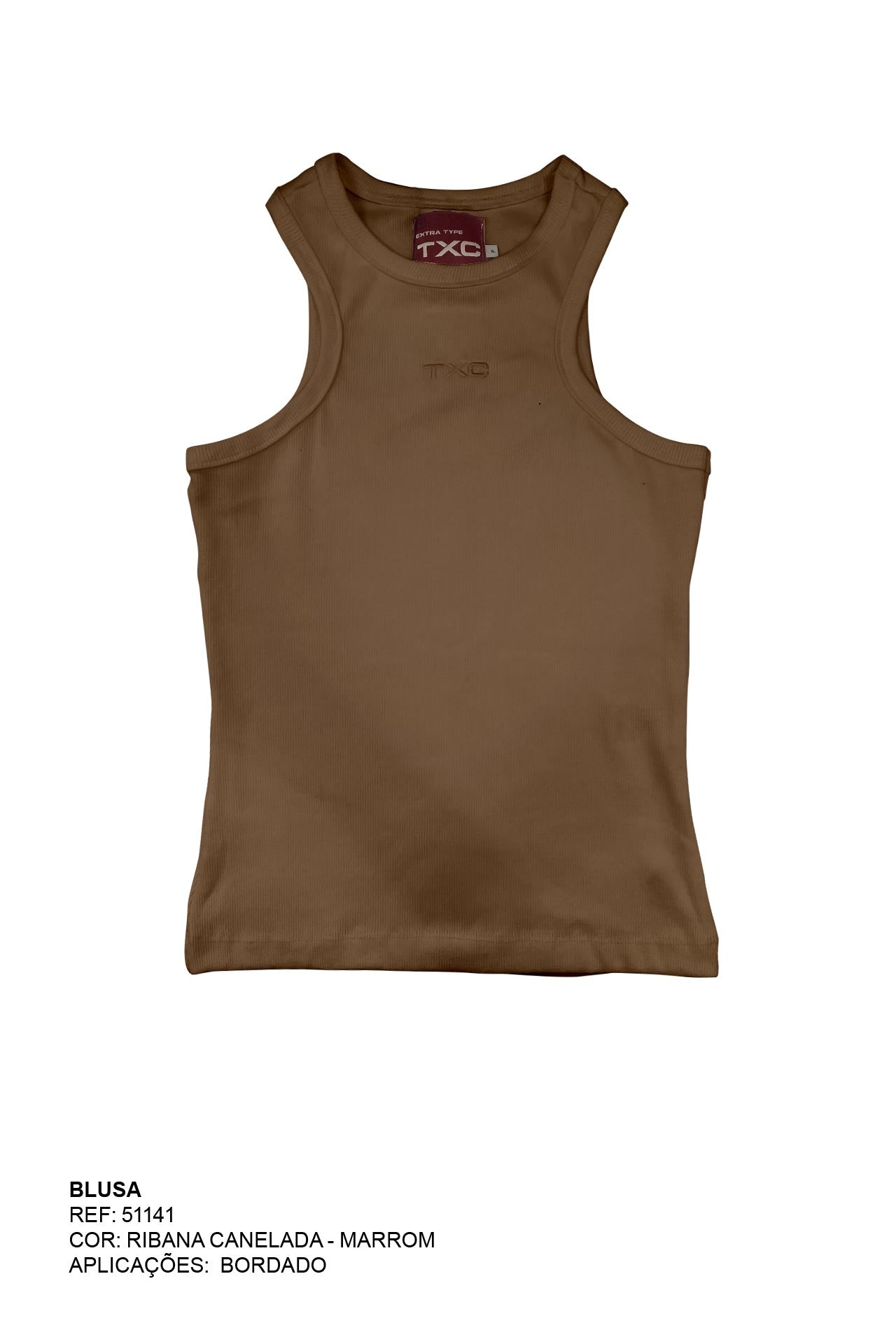 REGATA SLIM MALHA BORDADA 51141i INFANTIL