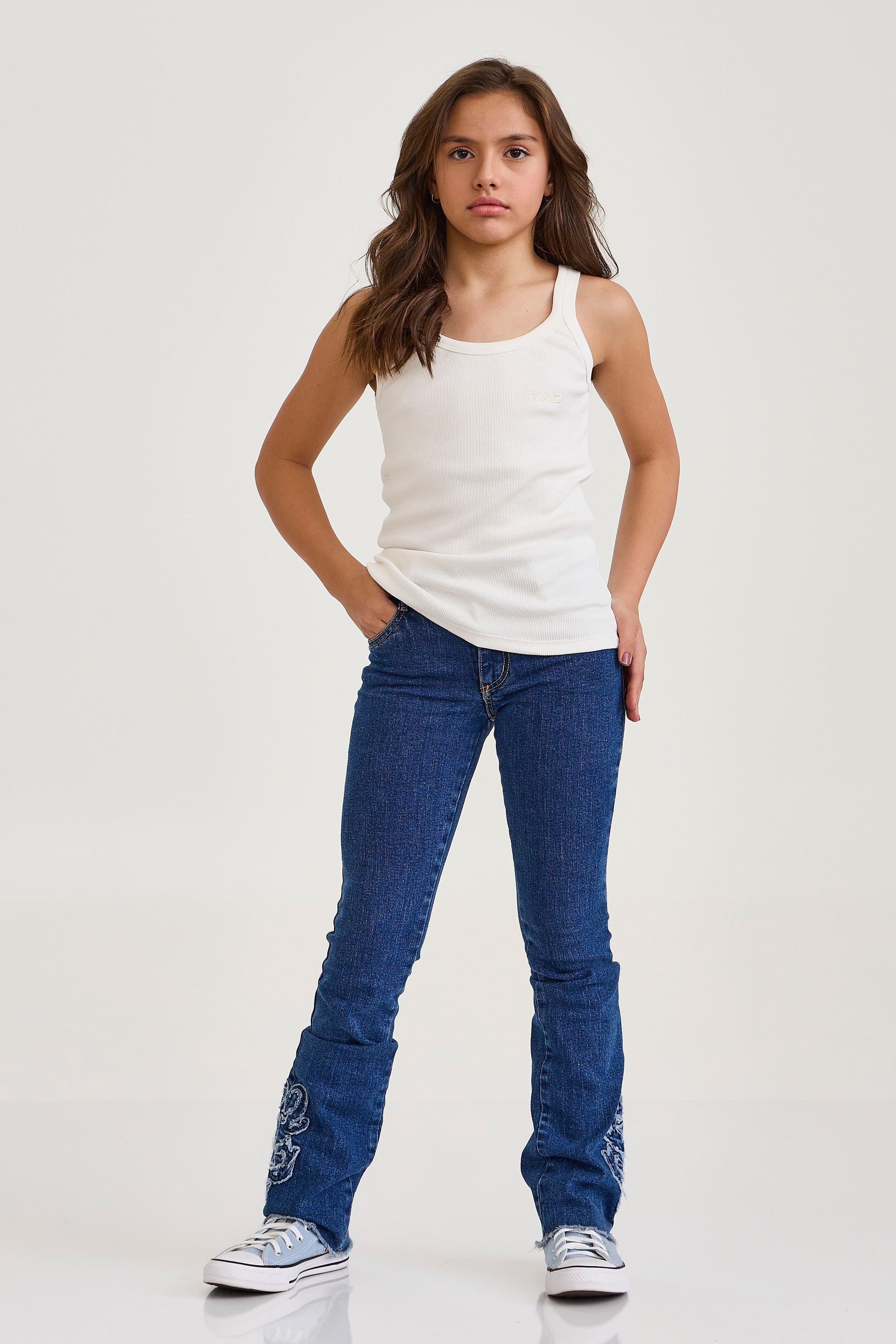 REGATA ALCINHA MALHA BORDADA 51142i INFANTIL