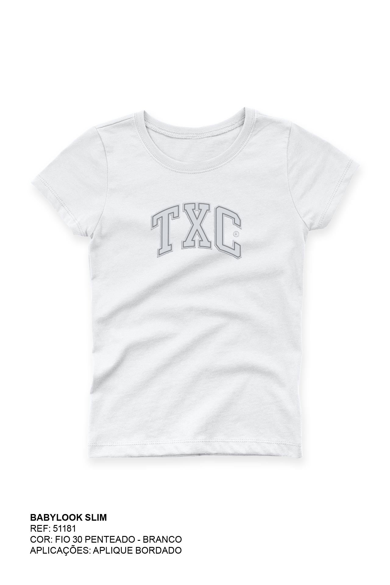 CAMISETA SLIM MEIA MALHA PENTEADA ESTAMPADA 51181