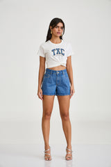 CAMISETA SLIM MEIA MALHA PENTEADA ESTAMPADA 51236