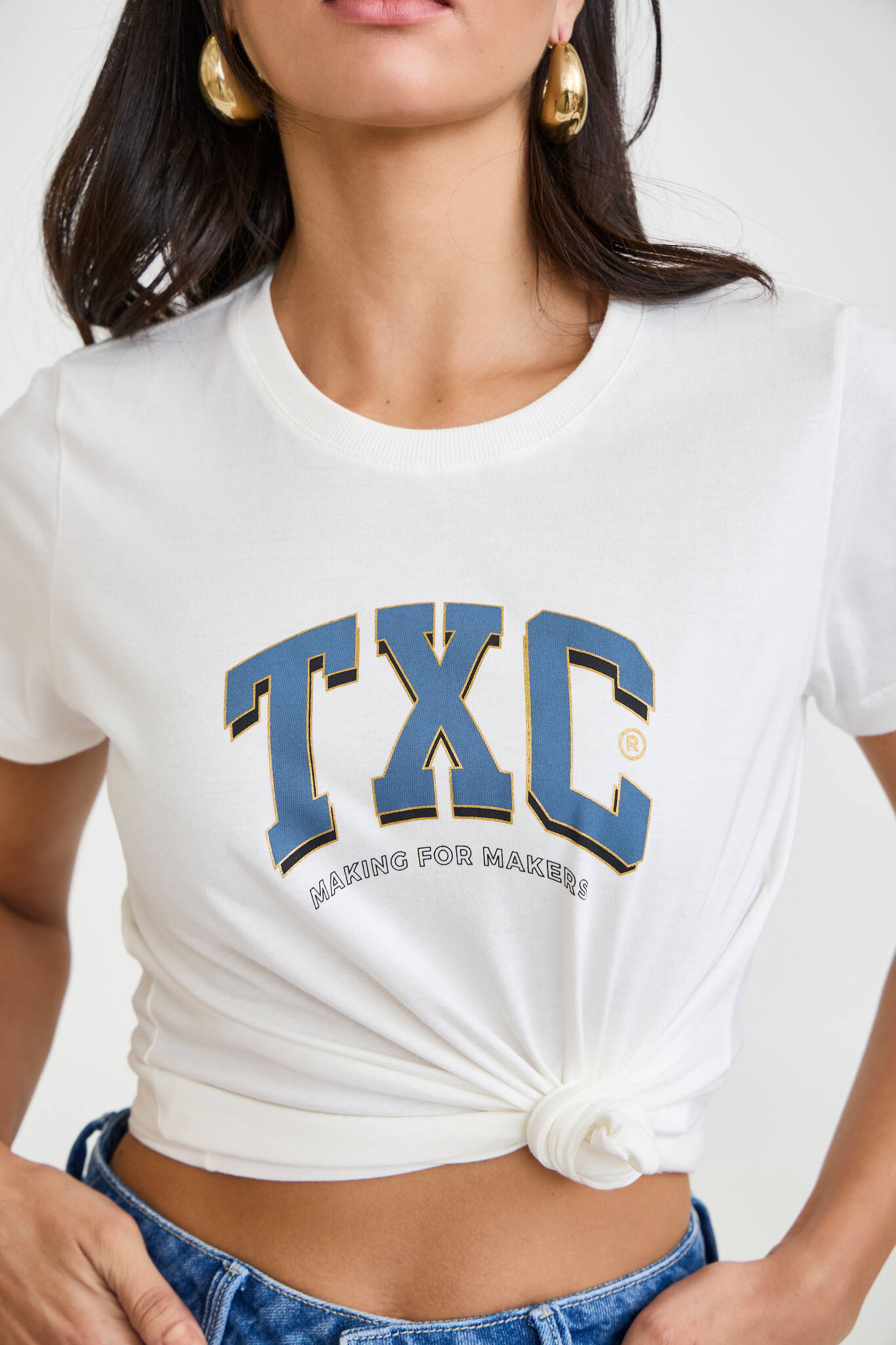 CAMISETA SLIM MEIA MALHA PENTEADA ESTAMPADA 51236