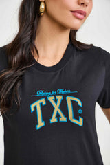 CAMISETA SLIM MEIA MALHA PENTEADA GLITTER 51238