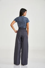 CAMISETA SLIM MEIA MALHA PENTEADA STRASS 51239