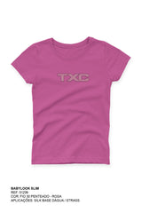 CAMISETA SLIM MEIA MALHA PENTEADA STRASS 51239