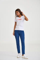 CAMISETA SLIM MEIA MALHA PENTEADA ESTAMPADA 51246