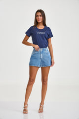 CAMISETA SLIM MEIA MALHA PENTEADA ESTAMPADA 51249