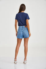 CAMISETA SLIM MEIA MALHA PENTEADA ESTAMPADA 51249