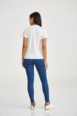 CAMISETA SLIM MEIA MALHA PENTEADA PAETE 51267