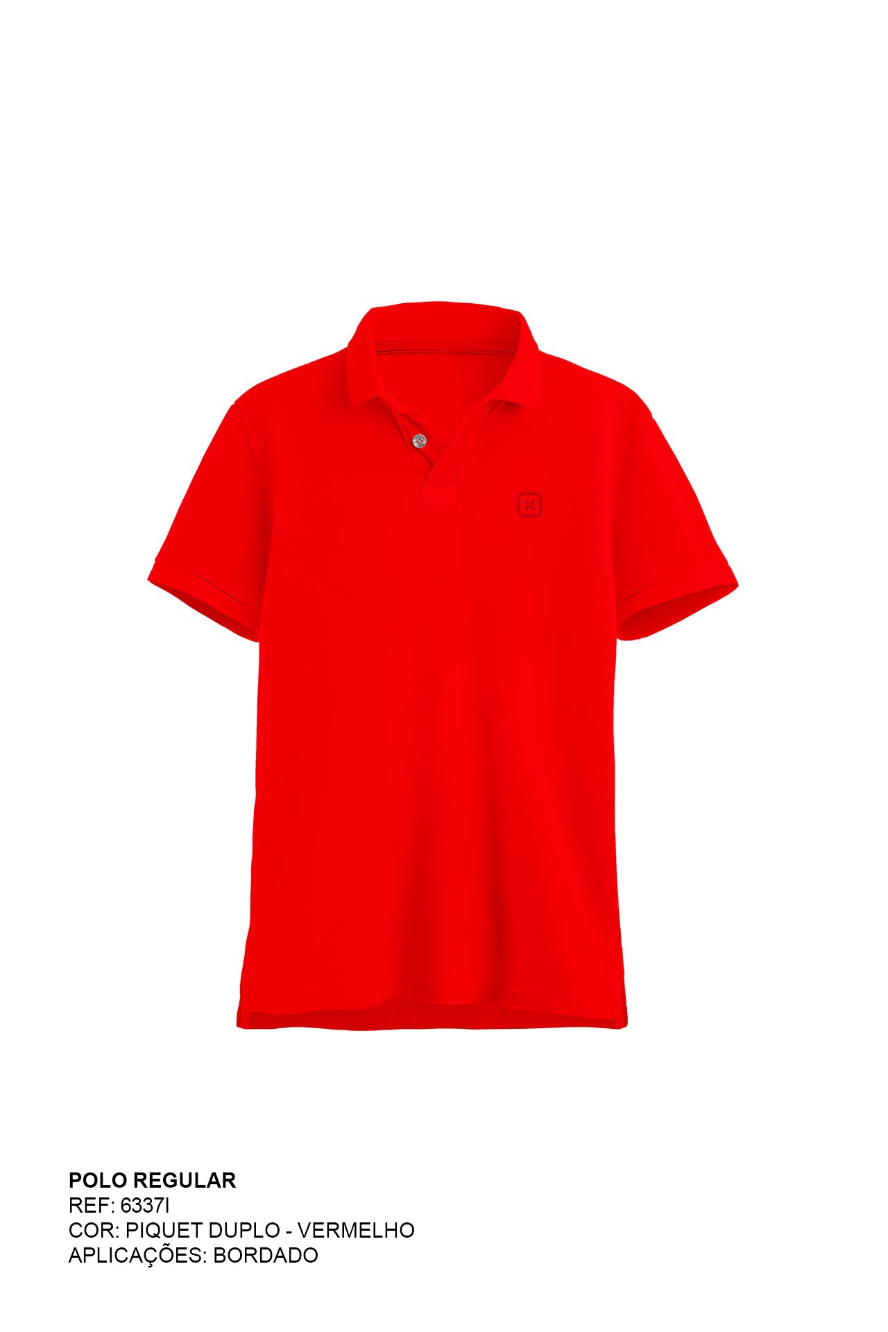 POLO REGULAR PIQUET BORDADO 6337i INFANTIL