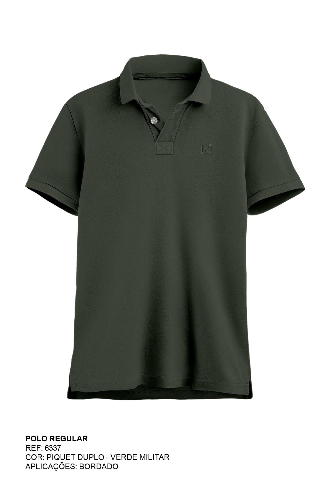 POLO REGULAR PIQUET BORDADO 6337i INFANTIL