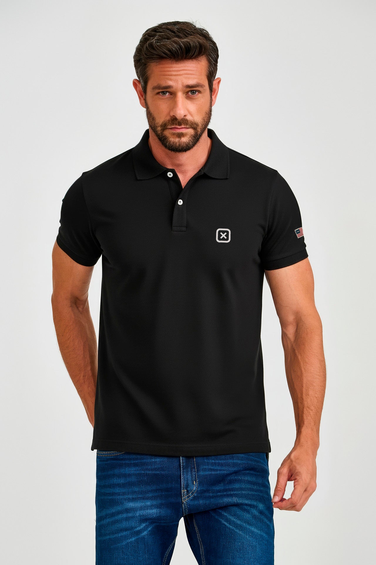 Polo Masculina TXC Piquet Custom 6368 - Estilo Americano