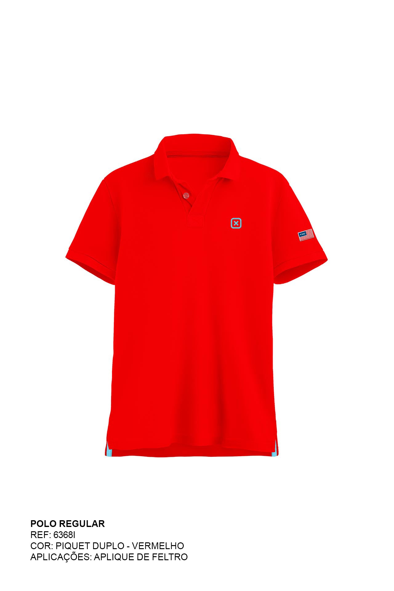 POLO REGULAR PIQUET BORDADO 6368i INFANTIL