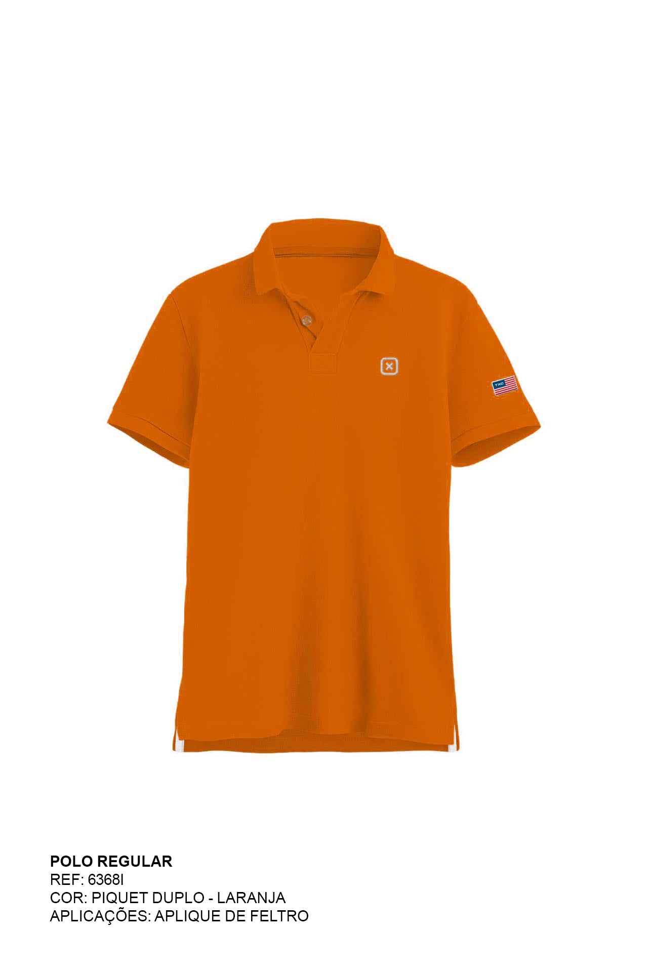 POLO REGULAR PIQUET BORDADO 6368i INFANTIL