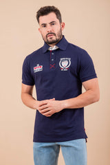 Camisa polo bordada manga curta |  6588