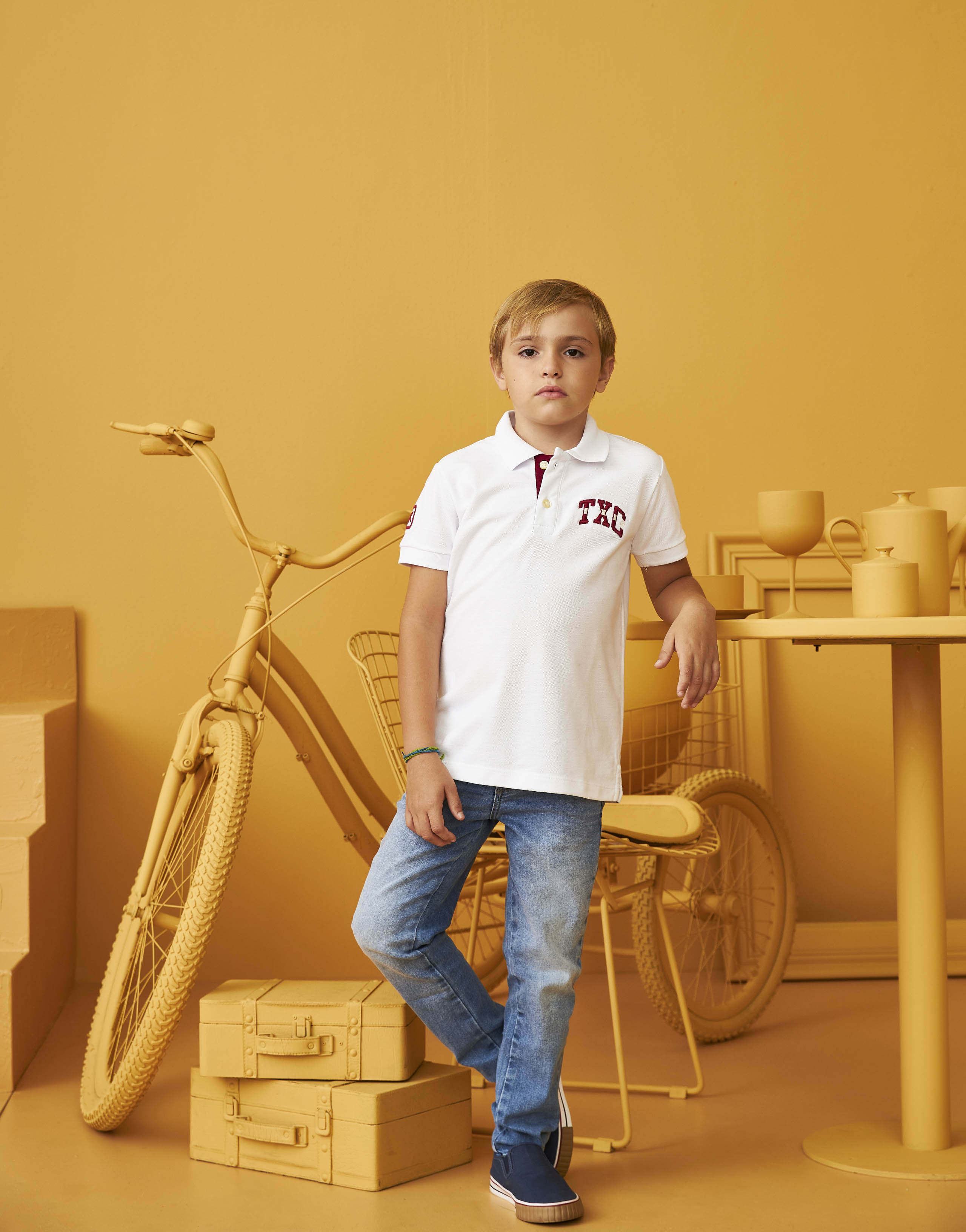 POLO CUSTOM REGULAR BORDADA 6601i INFANTIL