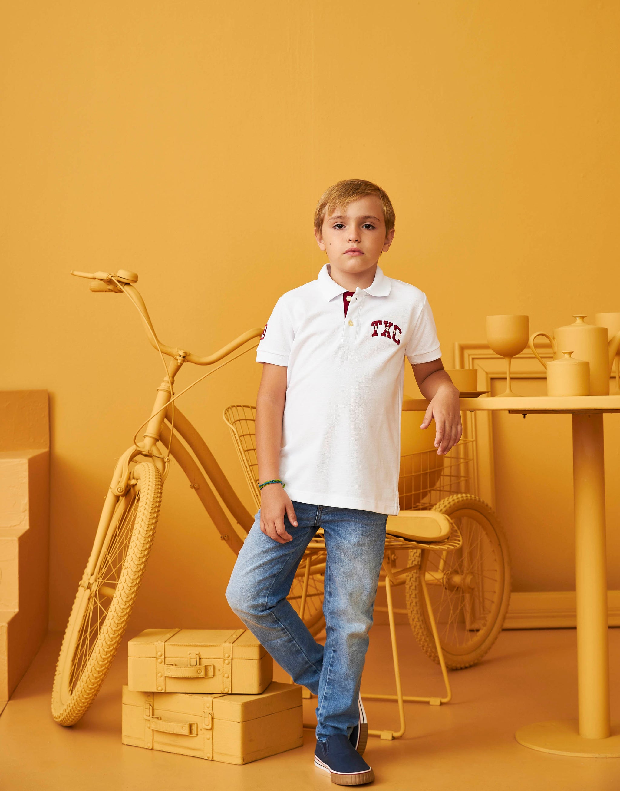 POLO CUSTOM REGULAR BORDADA 6601i INFANTIL