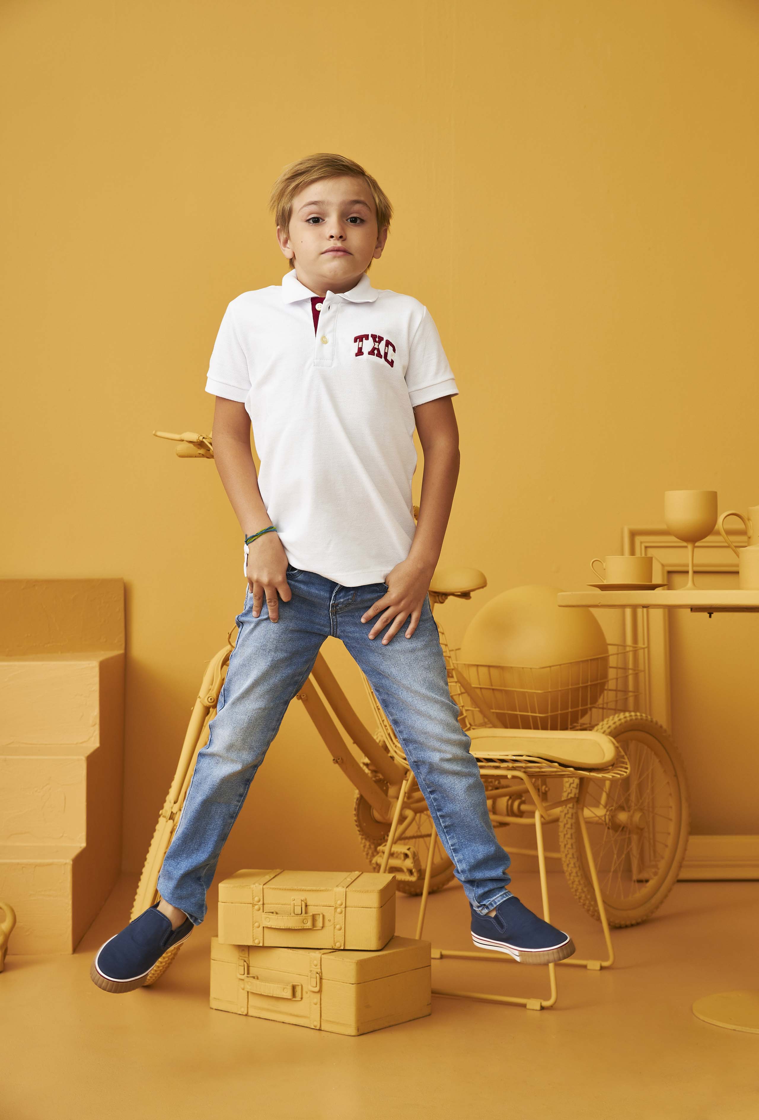POLO CUSTOM REGULAR BORDADA 6601i INFANTIL
