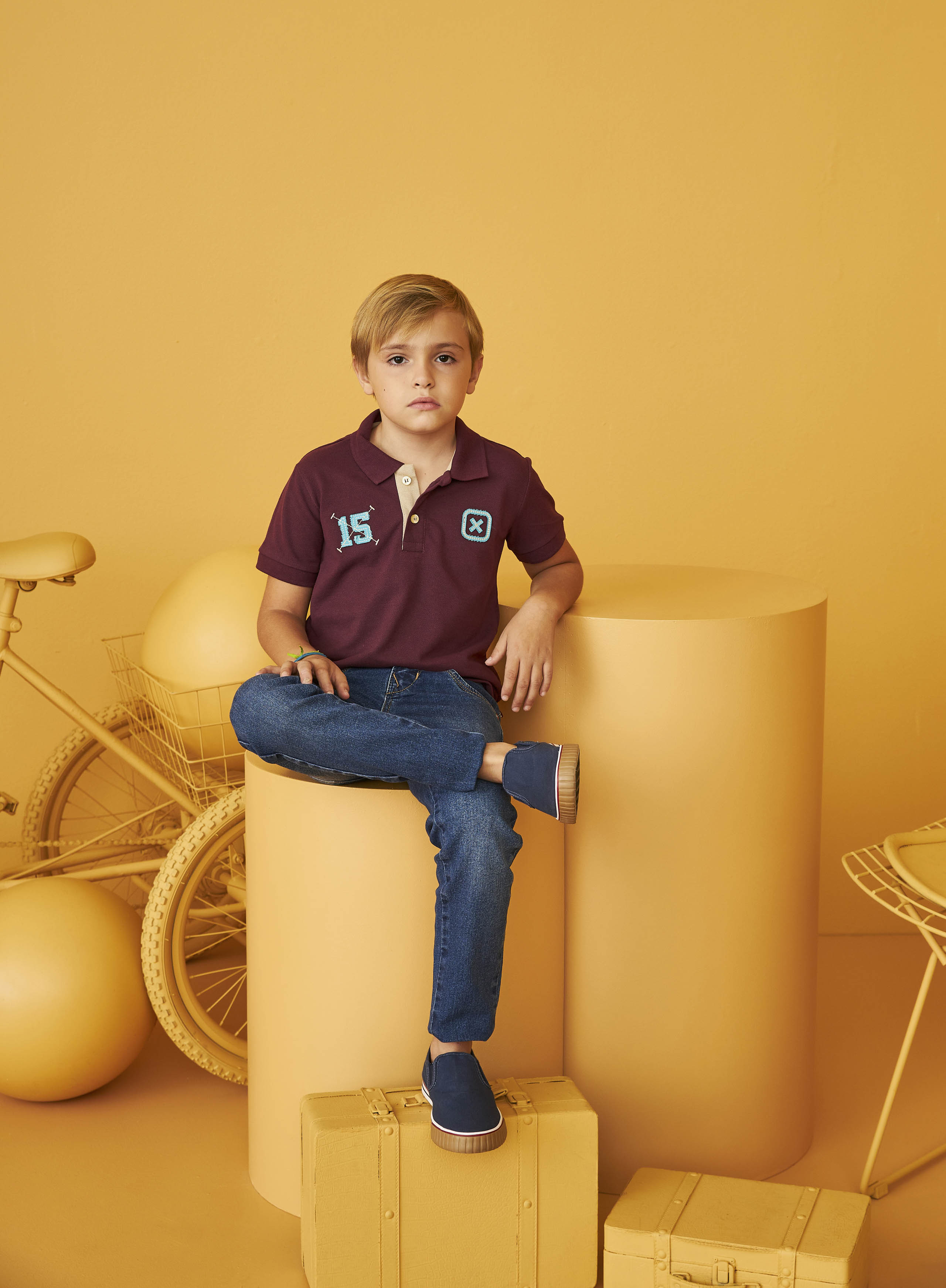 POLO CUSTOM REGULAR BORDADA 6602i INFANTIL