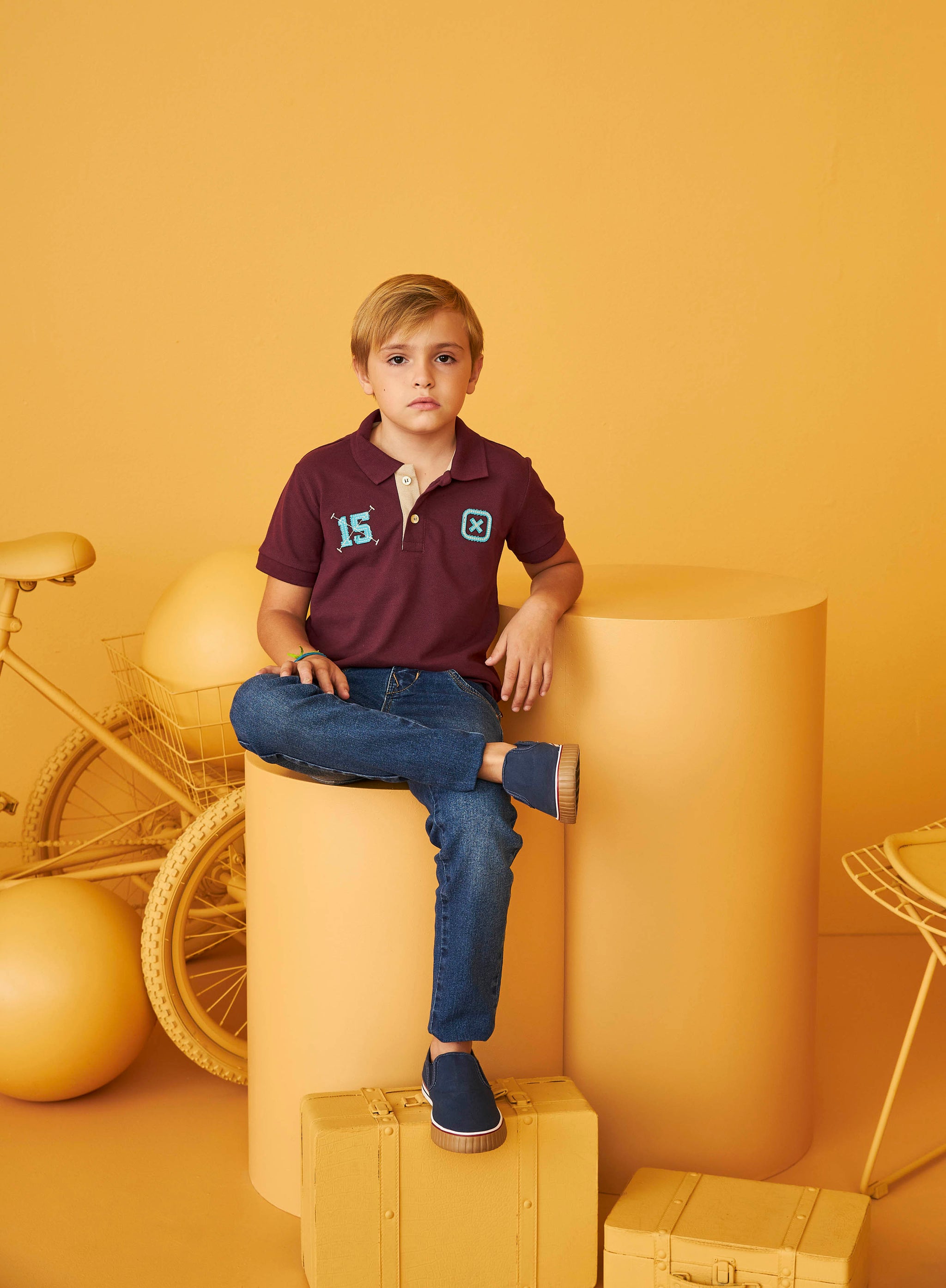 POLO CUSTOM REGULAR BORDADA 6602i INFANTIL