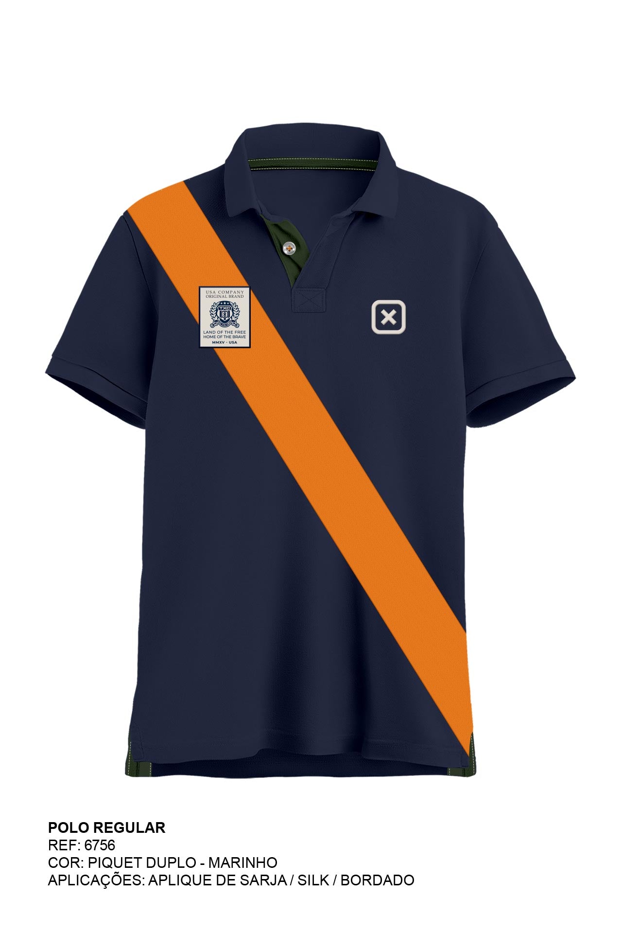 POLO CUSTOM REGULAR APLICADA 6756i INFANTIL