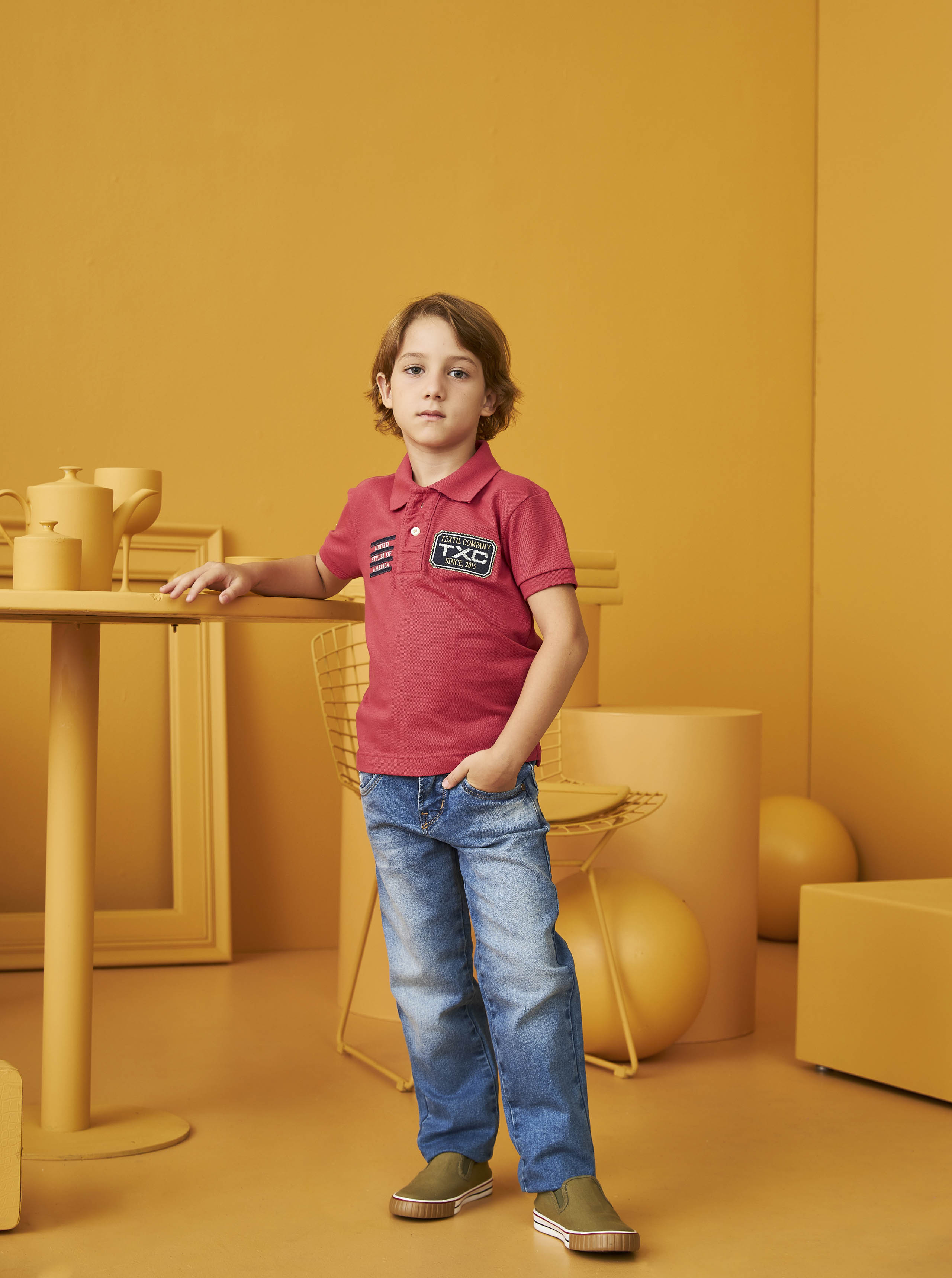 POLO CUSTOM REGULAR APLICADA 6764i INFANTIL