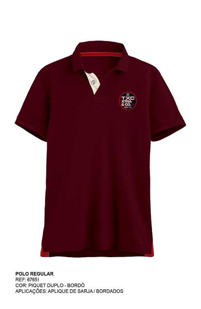 POLO CUSTOM REGULAR APLICADA 6765i INFANTIL