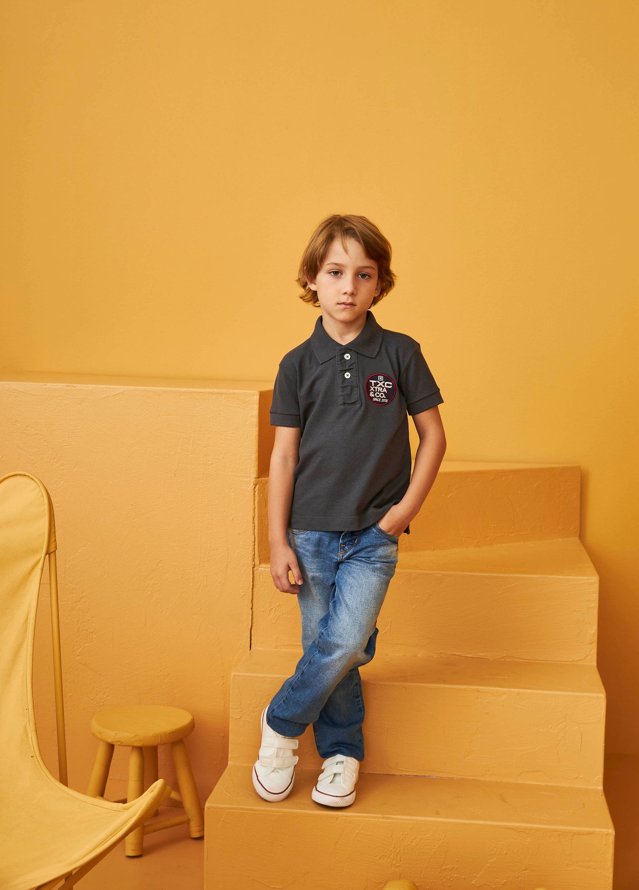 POLO CUSTOM REGULAR APLICADA 6765i INFANTIL