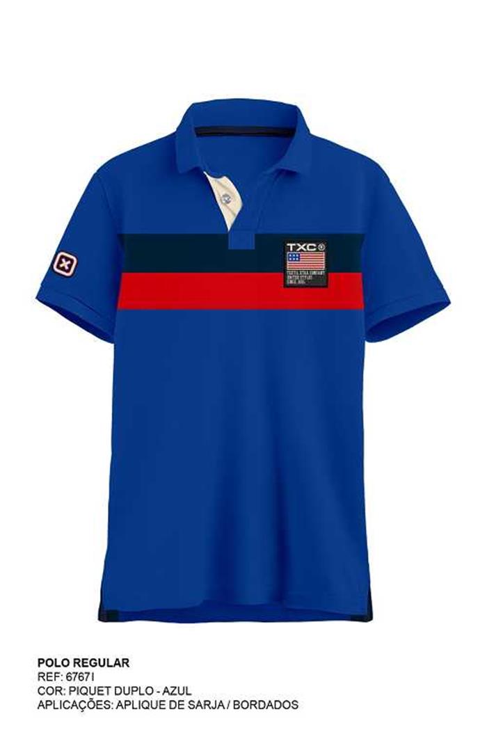 POLO CUSTOM REGULAR APLICADA 6767i INFANTIL