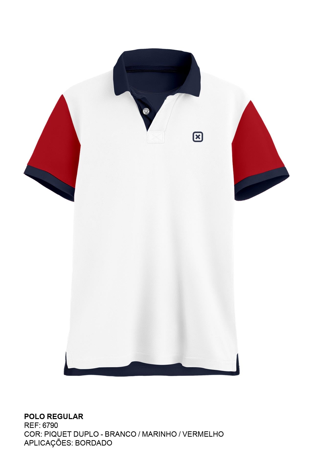 POLO CUSTOM REGULAR BORDADO 6790i INFANTIL