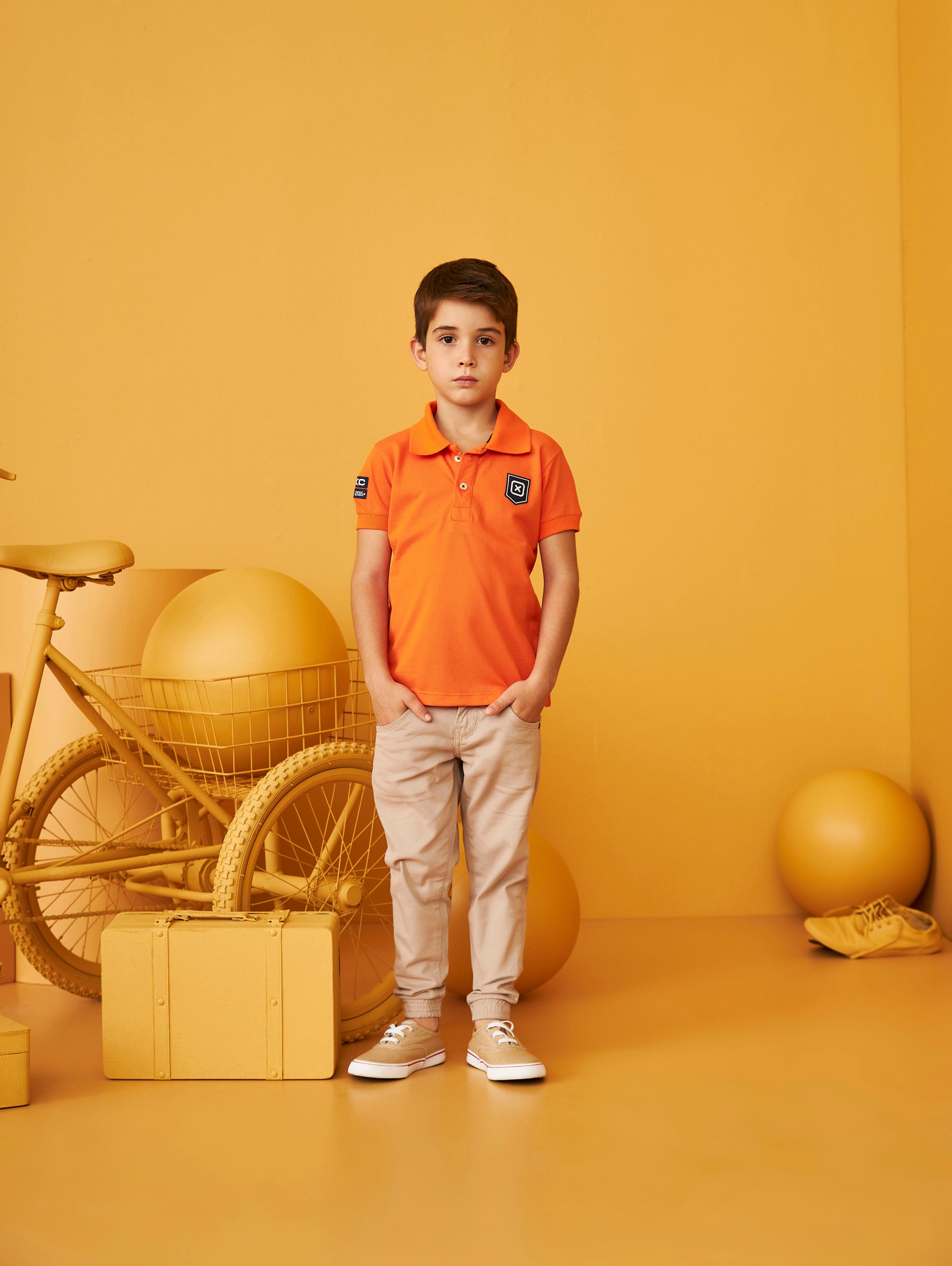 POLO REGULAR CUSTOM APLICADO 6814i INFANTIL