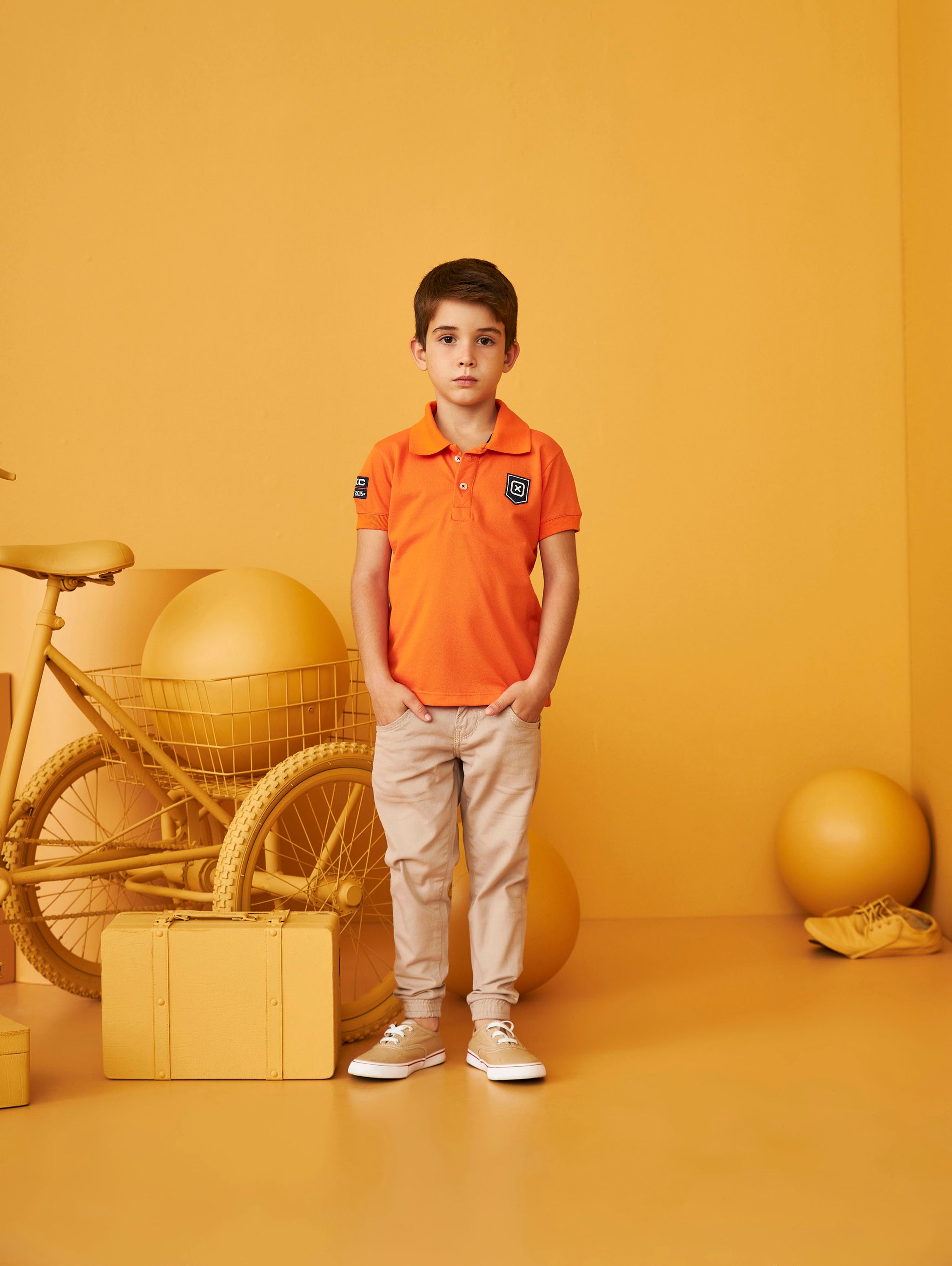 POLO REGULAR CUSTOM APLICADO 6814i INFANTIL