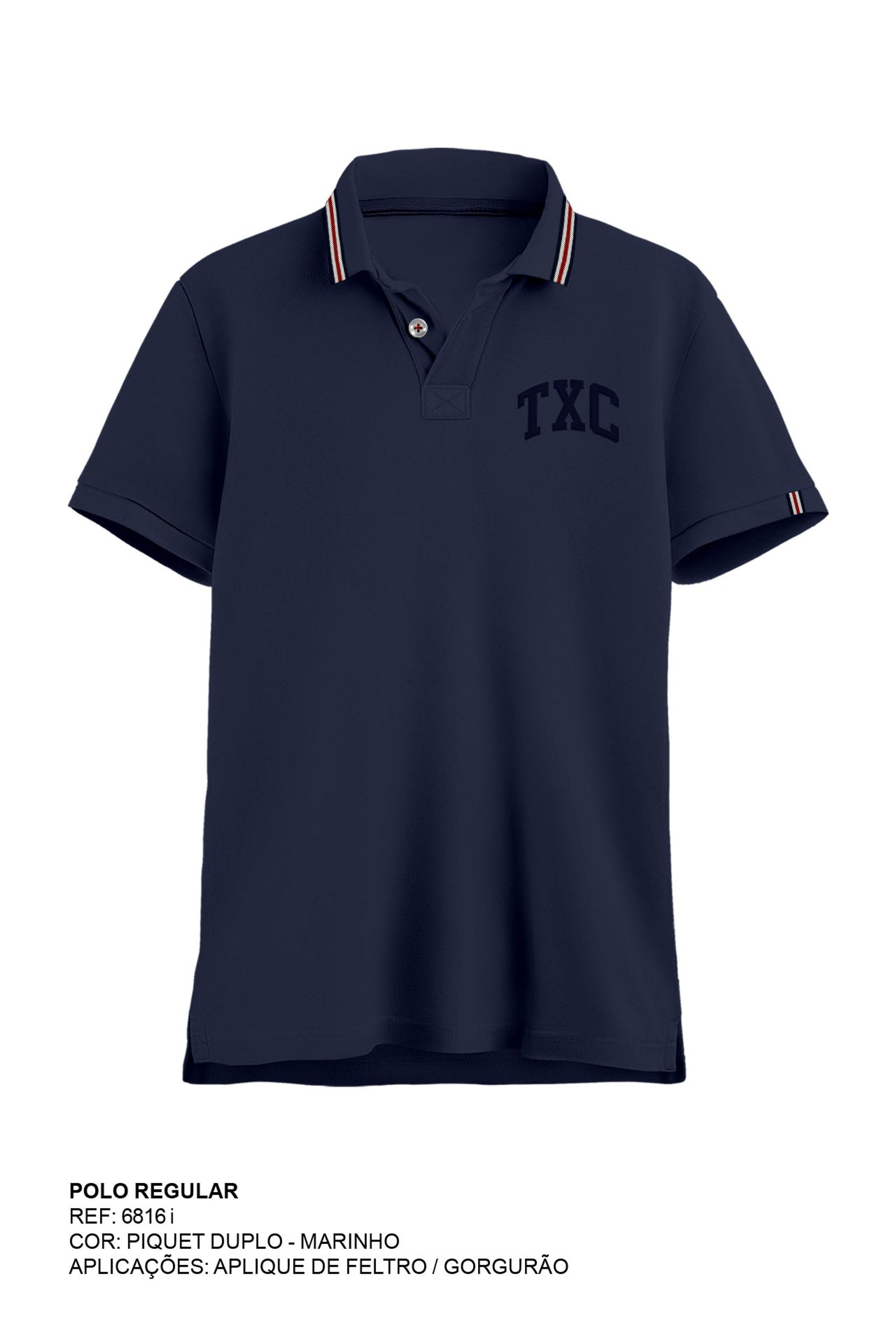 POLO REGULAR CUSTOM APLICADO 6816i INFANTIL