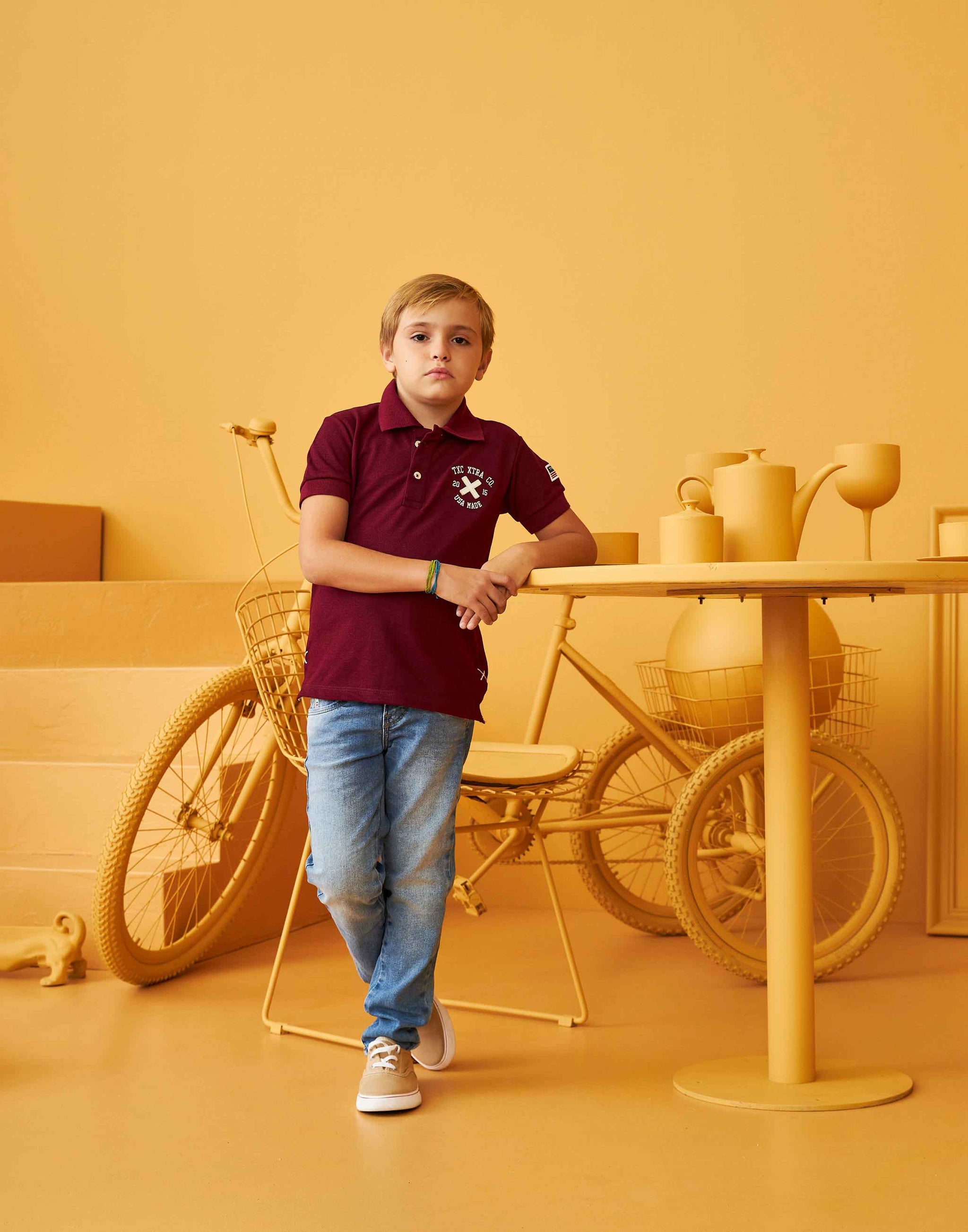 POLO EXTRA REGULAR APLICADO 6824i INFANTIL