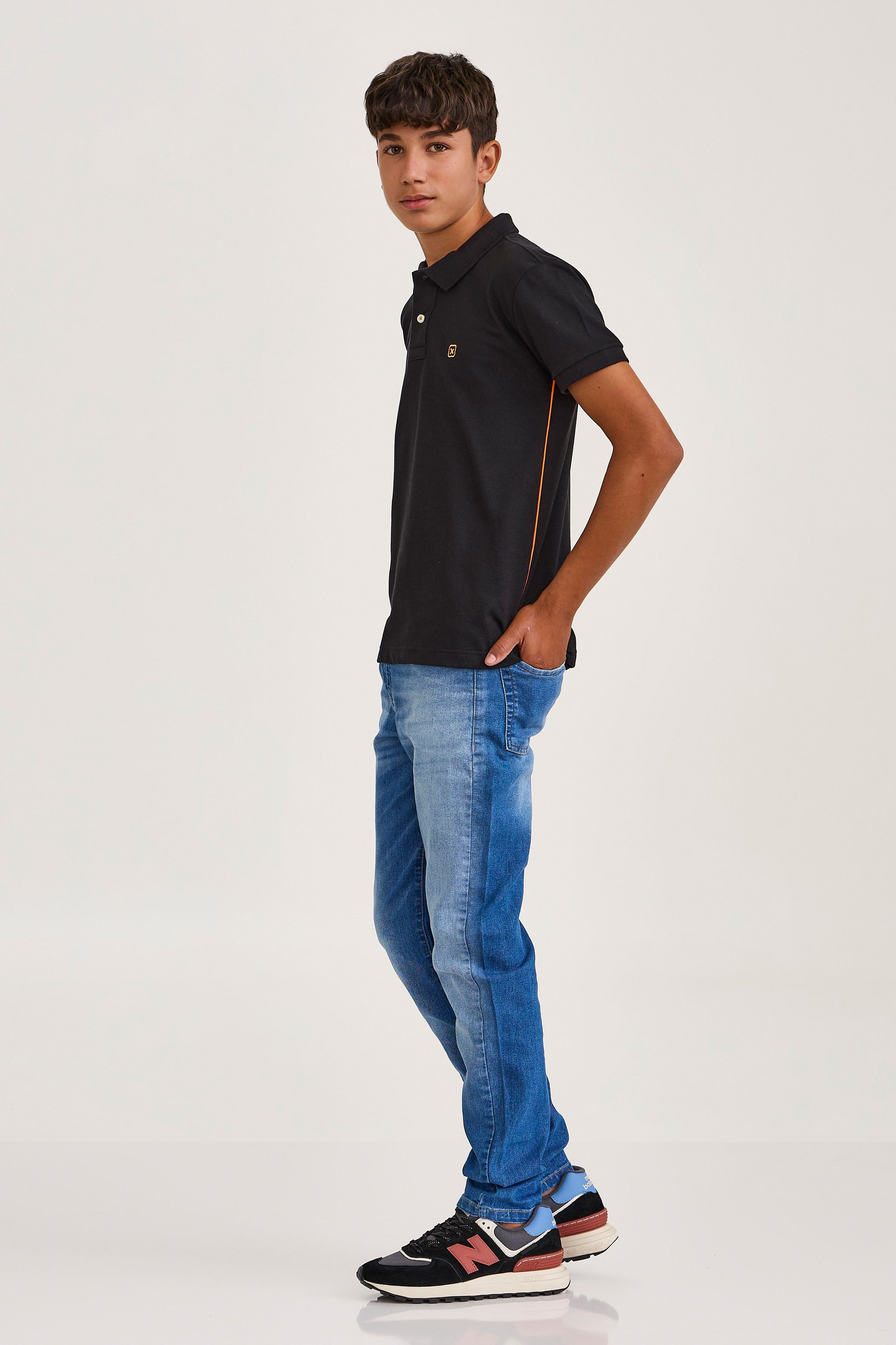 POLO REGULAR MALHA BORDADA 6838i INFANTIL