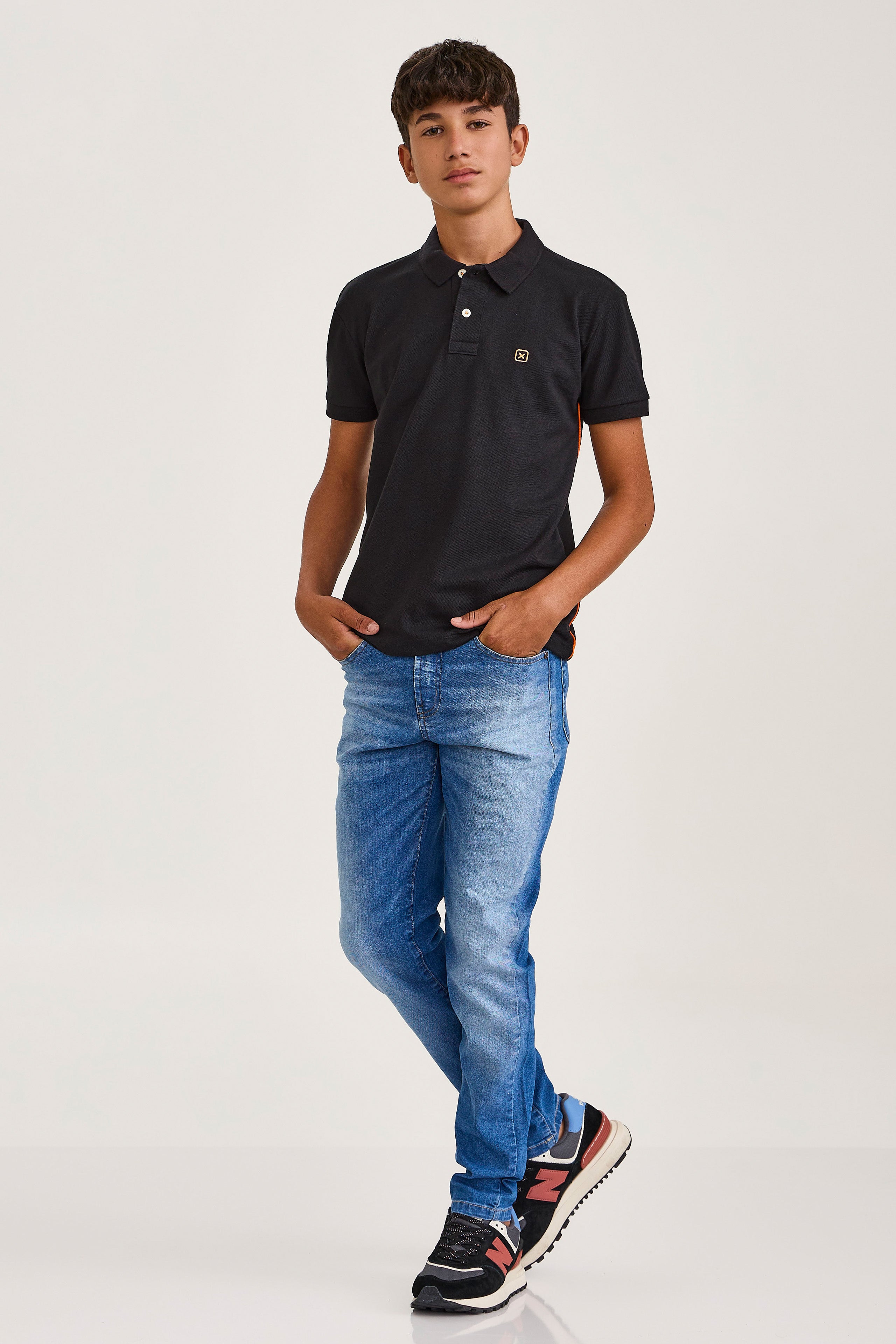 POLO REGULAR MALHA BORDADA 6838i INFANTIL