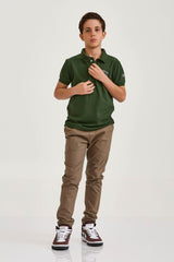 POLO REGULAR MALHA BORDADA 6842i INFANTIL