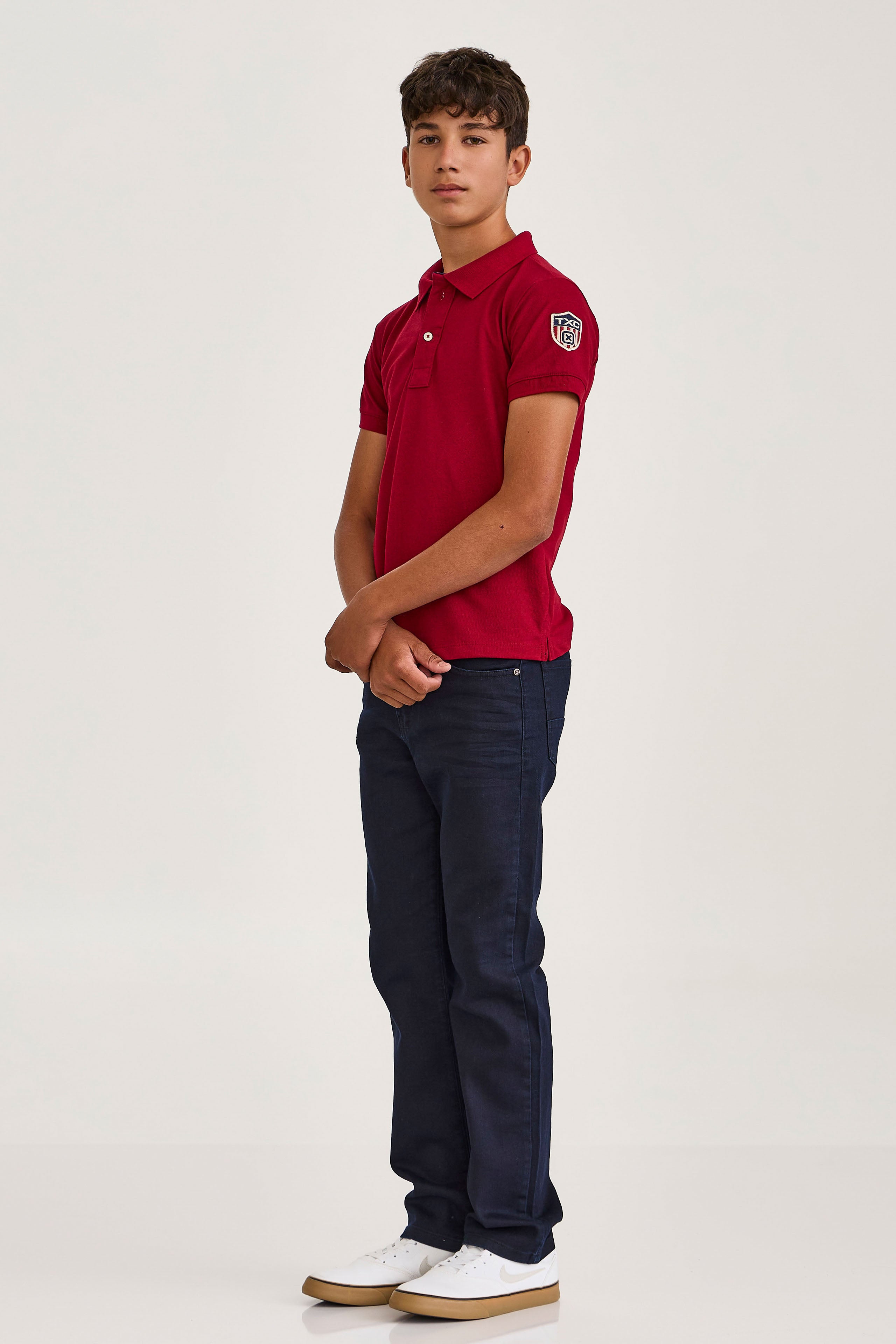 POLO REGULAR MALHA BORDADA 6847i INFANTIL