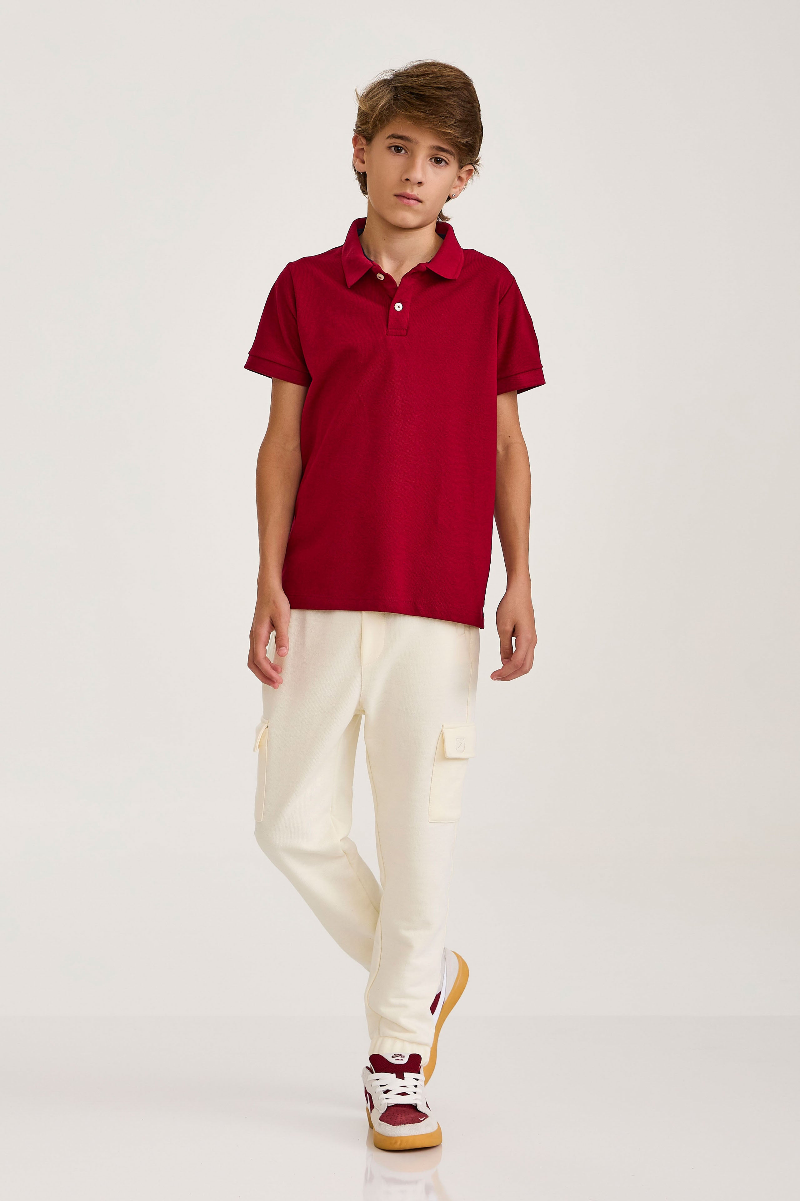 POLO REGULAR MALHA BORDADA 6847i INFANTIL