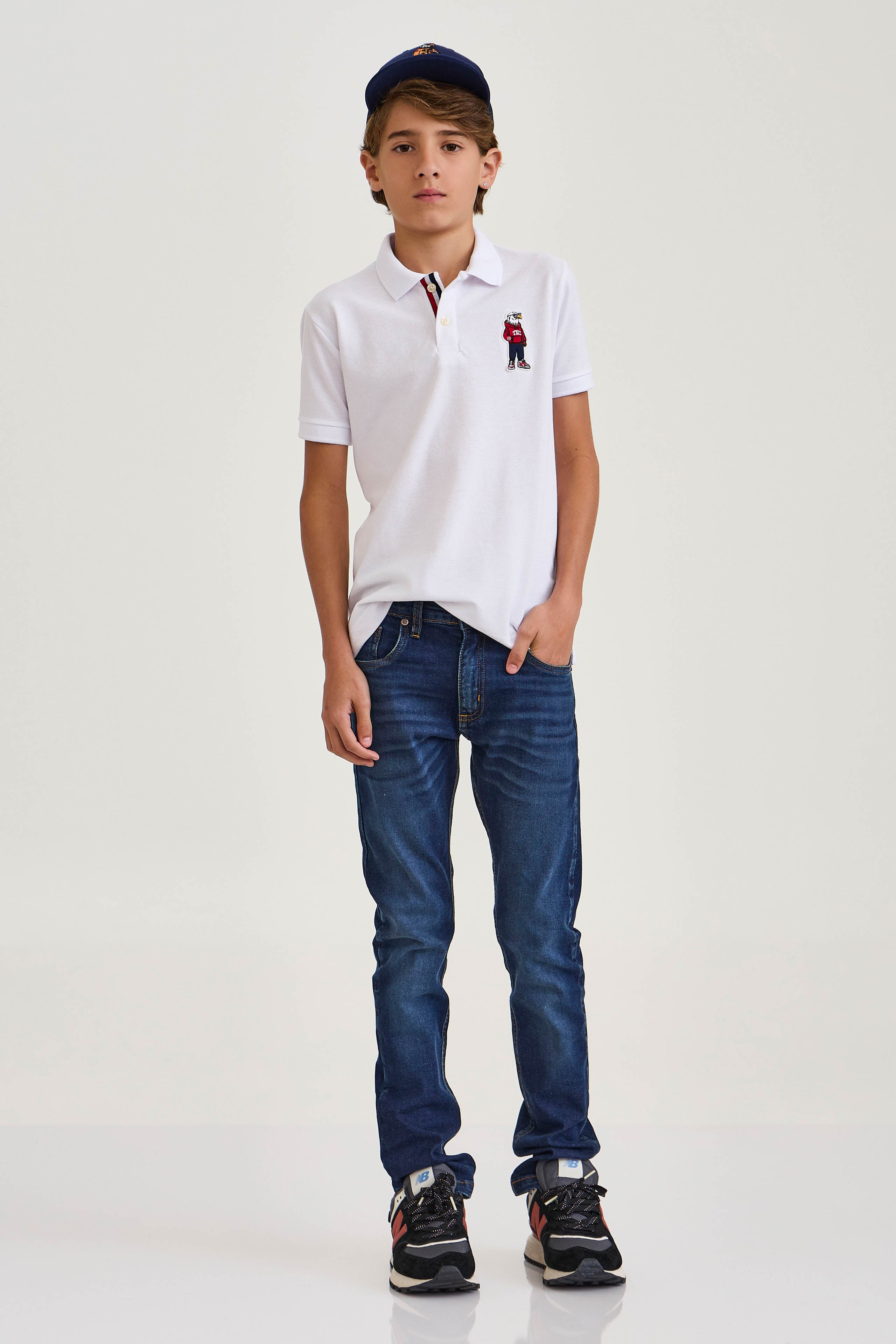 POLO REGULAR MALHA BORDADA 6866i INFANTIL