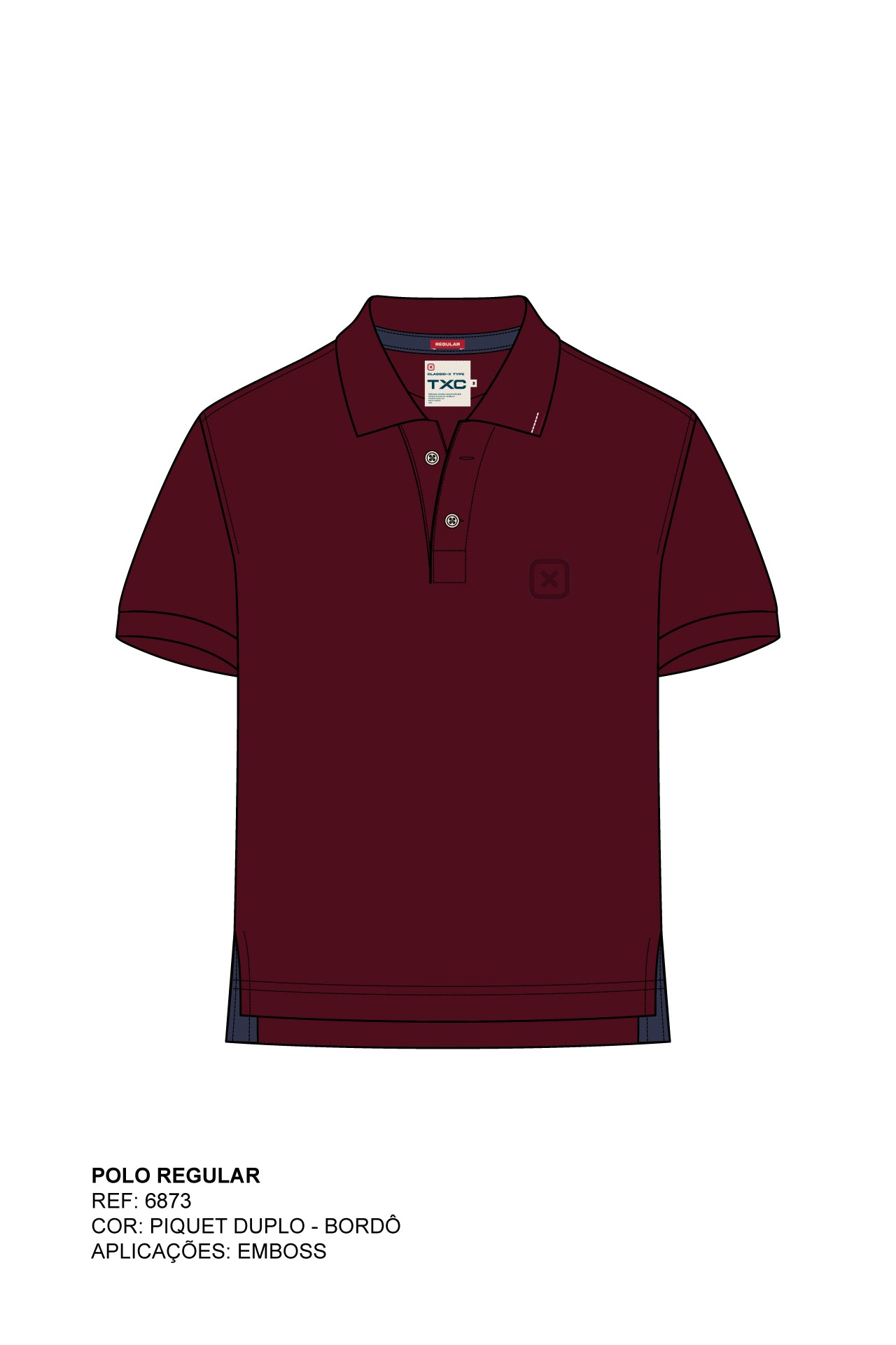 POLO REGULAR PIQUET ESTAMPADA 6873