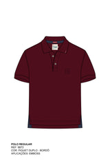 POLO REGULAR PIQUET ESTAMPADA 6873