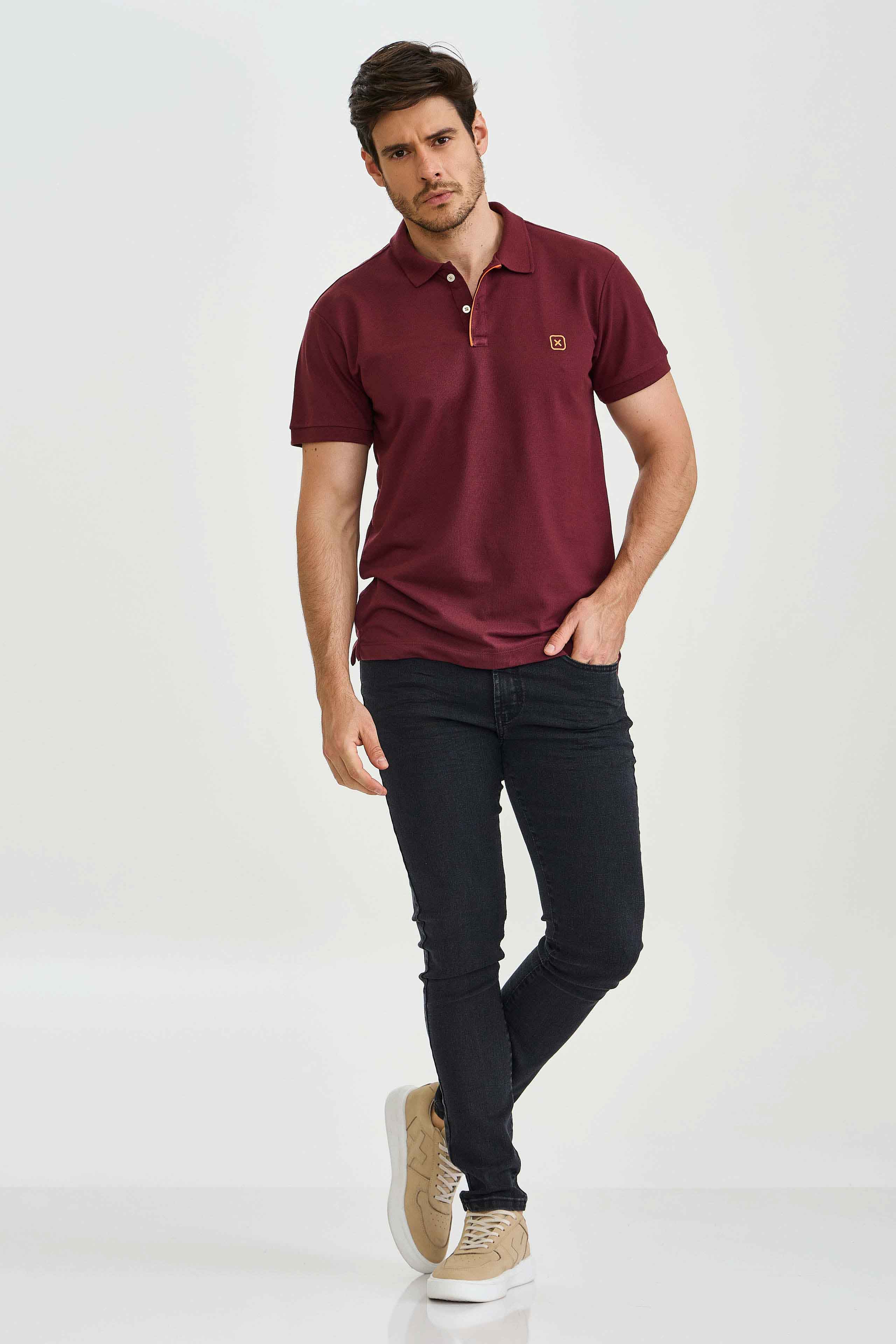 POLO X-SIZE PIQUET BORDADA 6875P