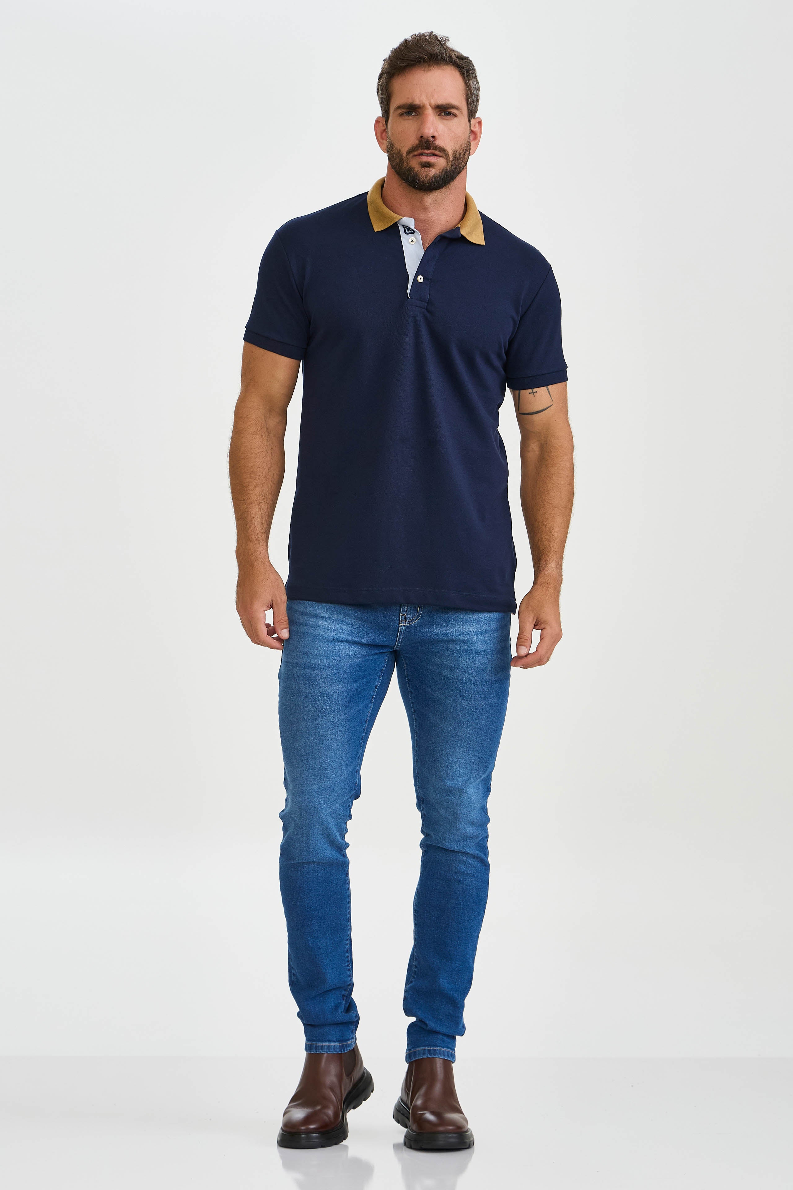 POLO REGULAR MALHA PIMA BORDADA 6899