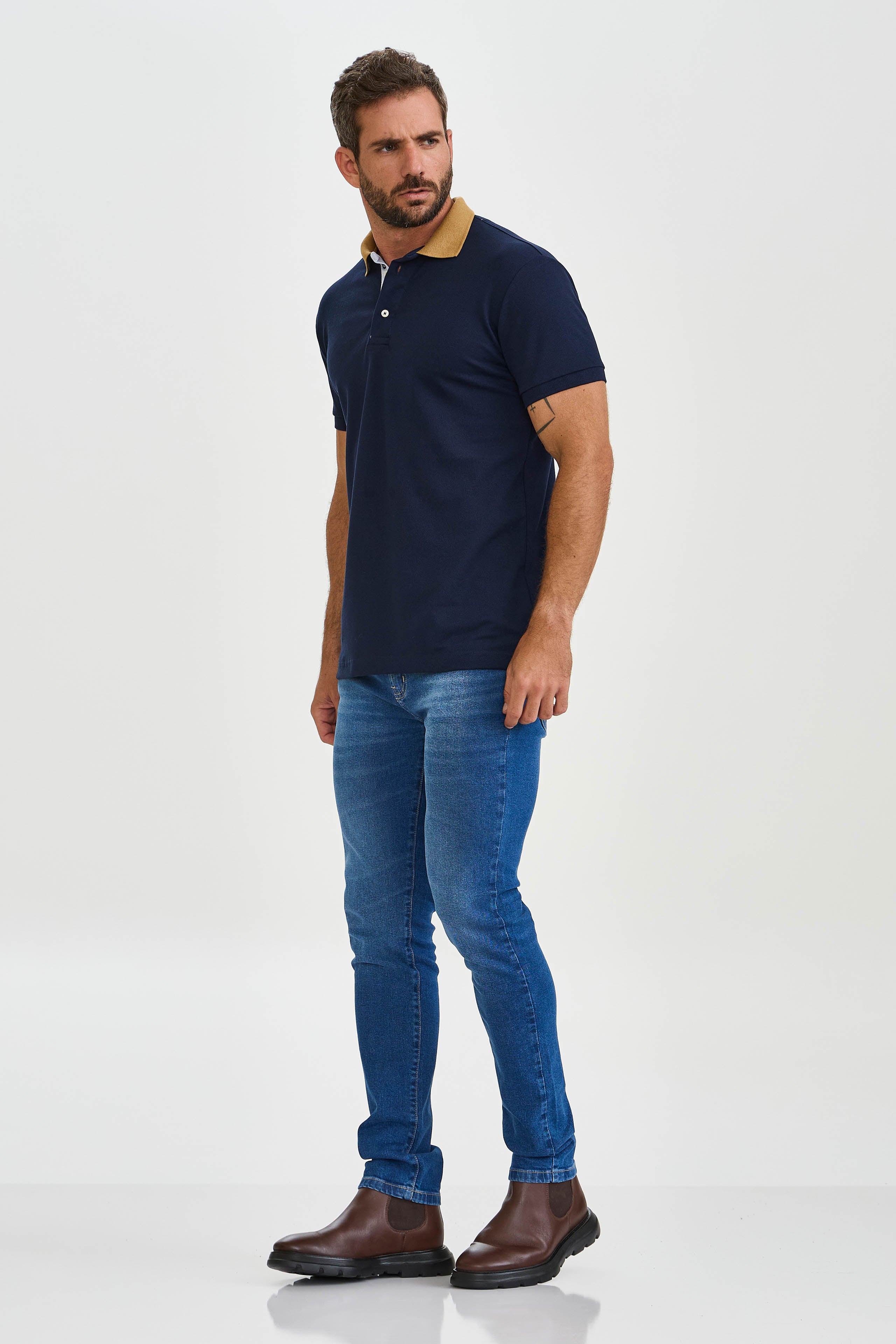 POLO REGULAR MALHA PIMA BORDADA 6899