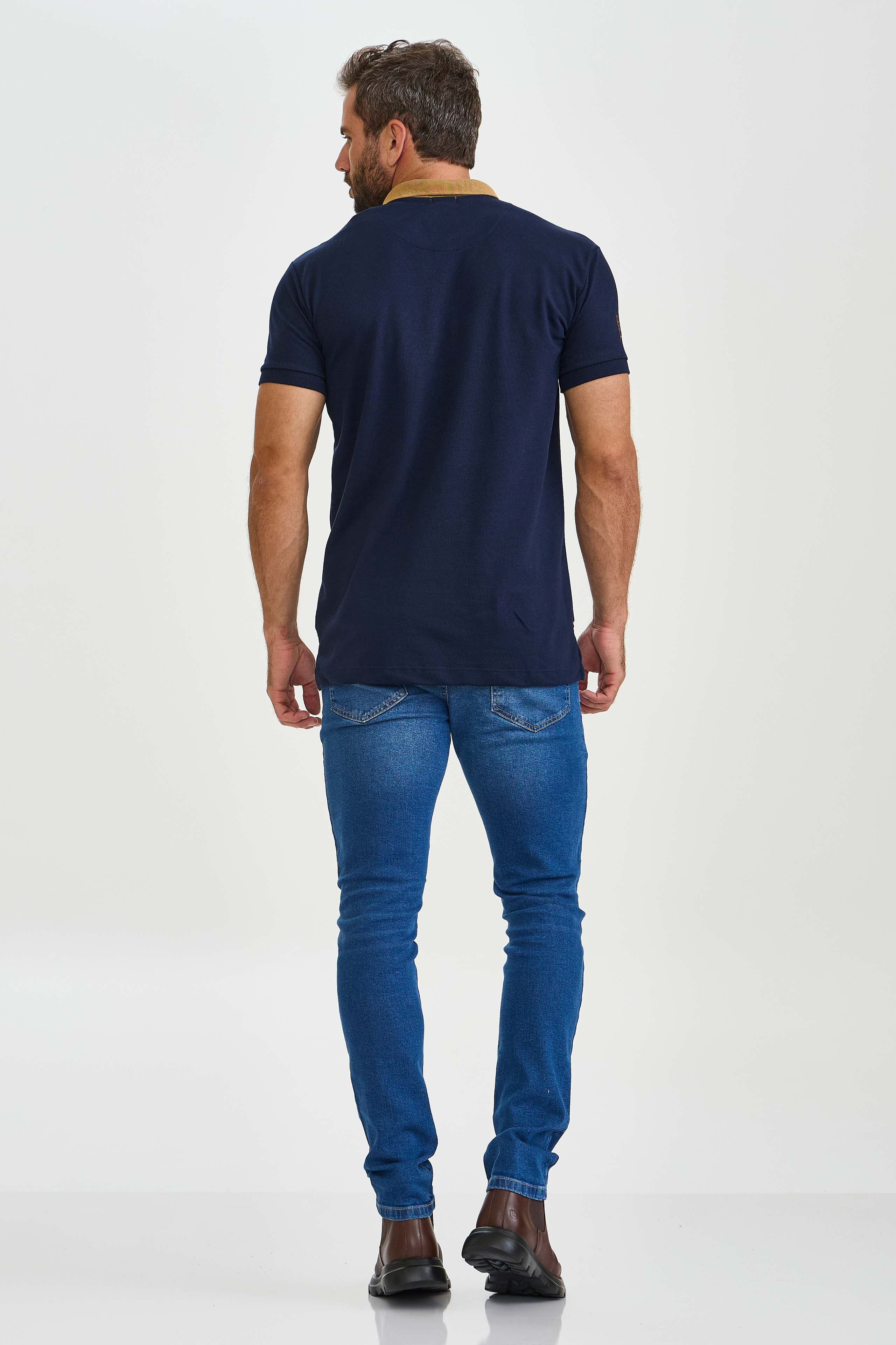 POLO REGULAR PIQUET BORDADA 6888