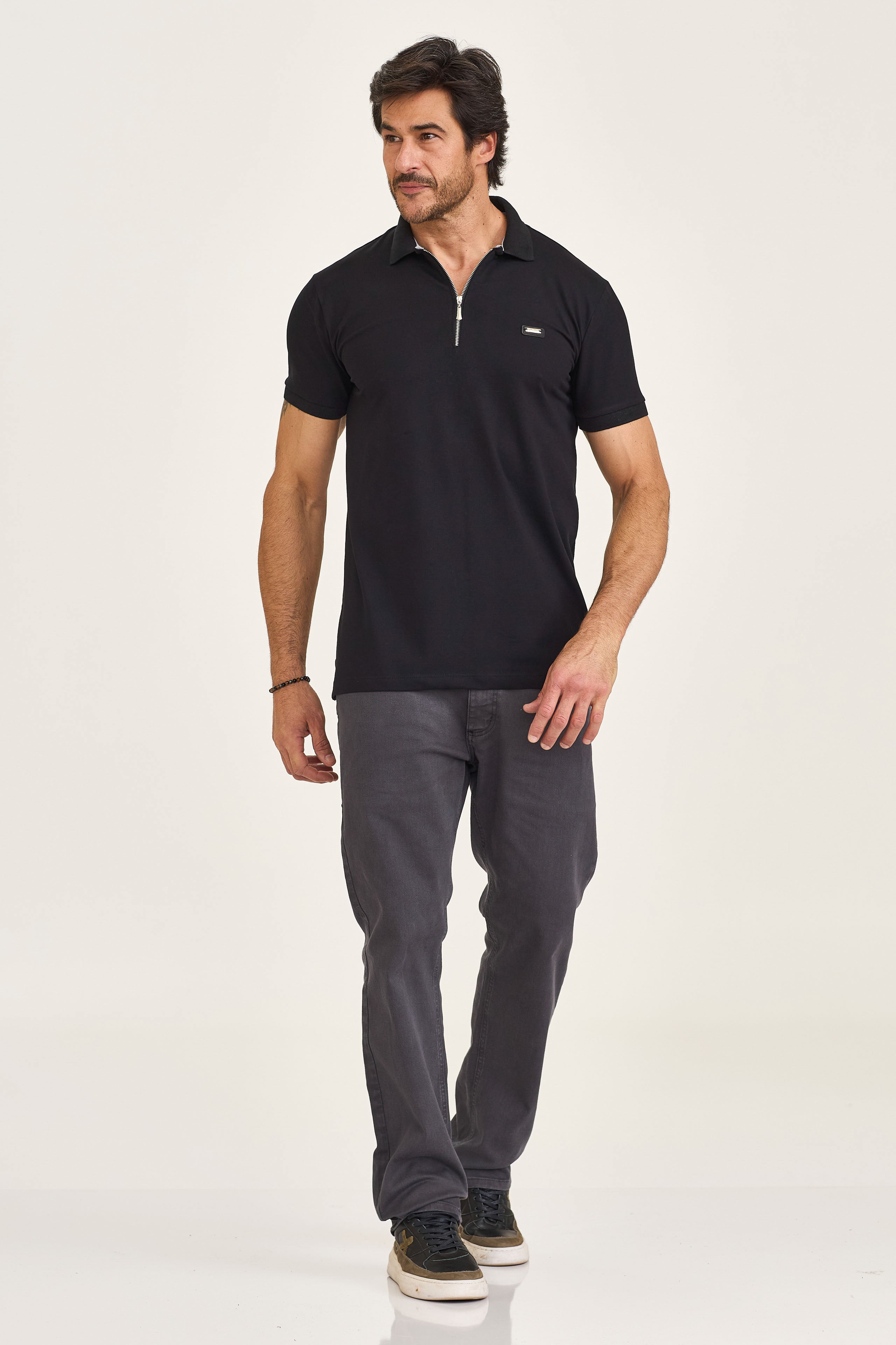 POLO REGULAR MALHA PIMA PLAQUINHA 6900