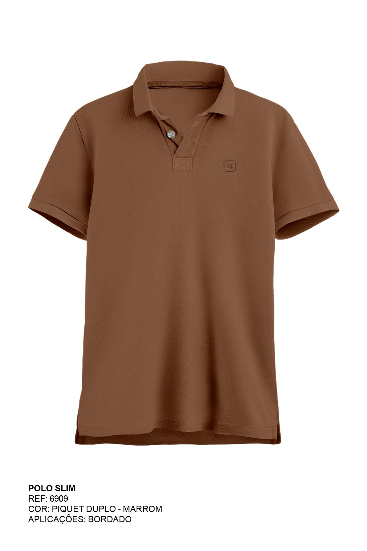 POLO REGULAR PIQUET BORDADO 6909i INFANTIL