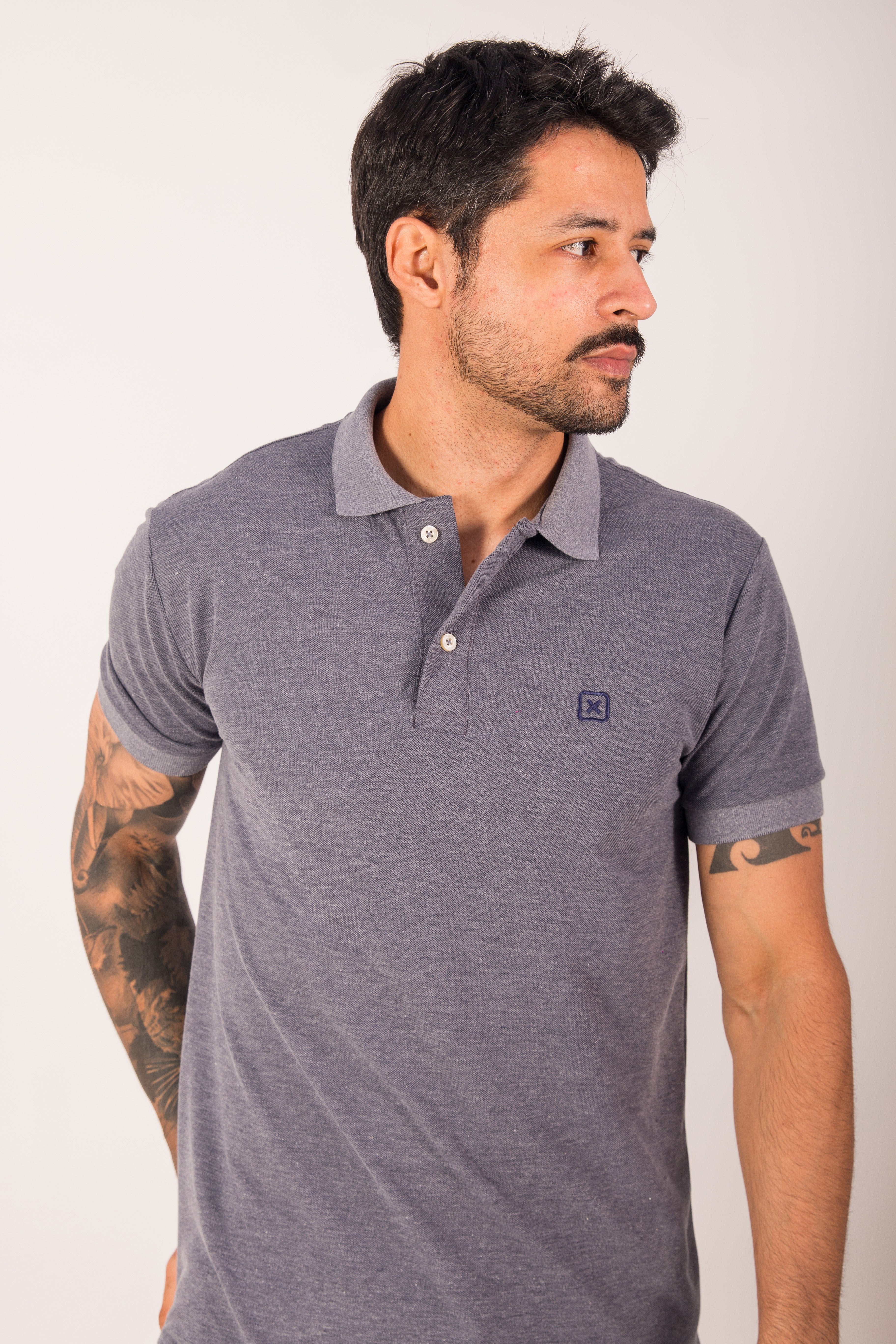 POLO REGULAR MALHA BORDADA 6955