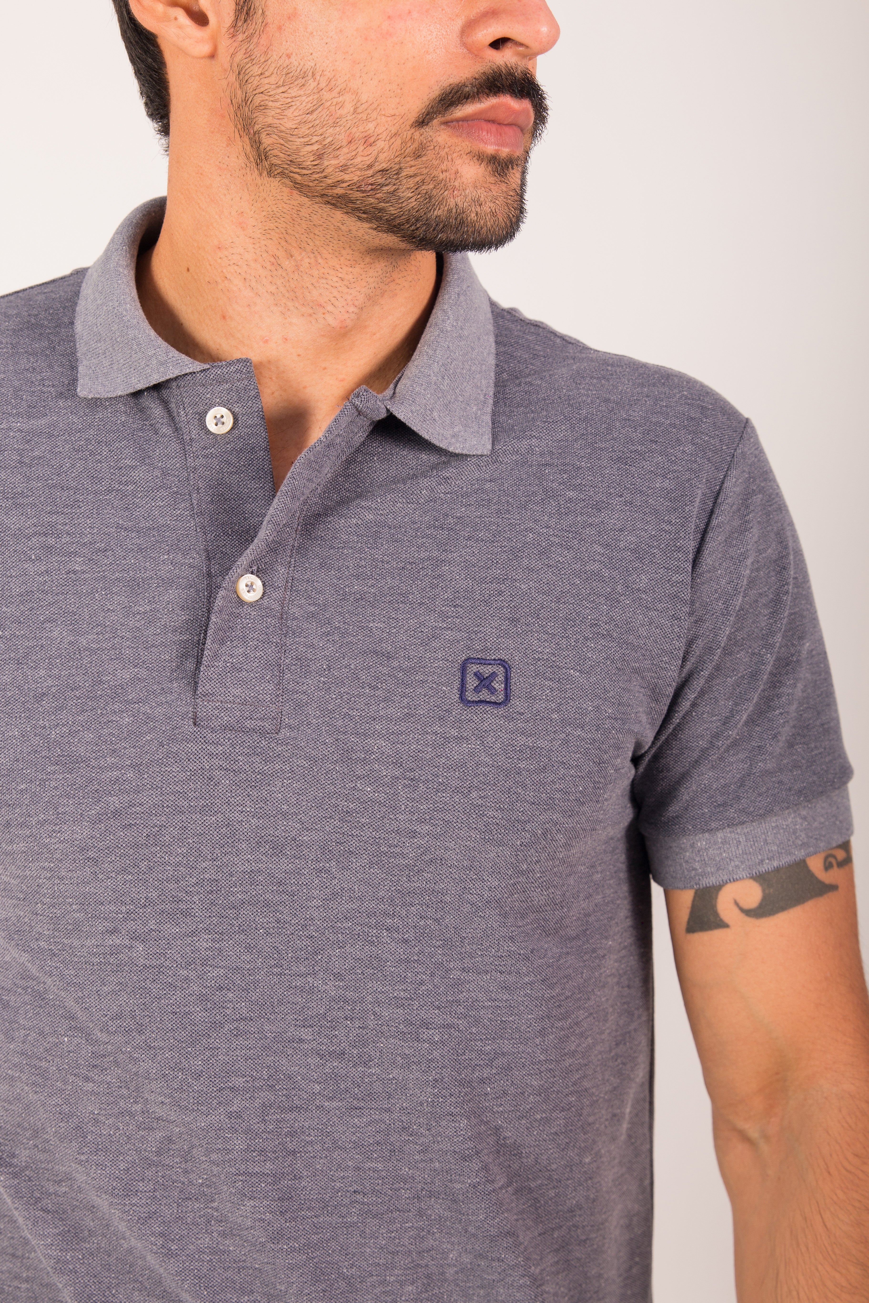 POLO REGULAR MALHA BORDADA 6955