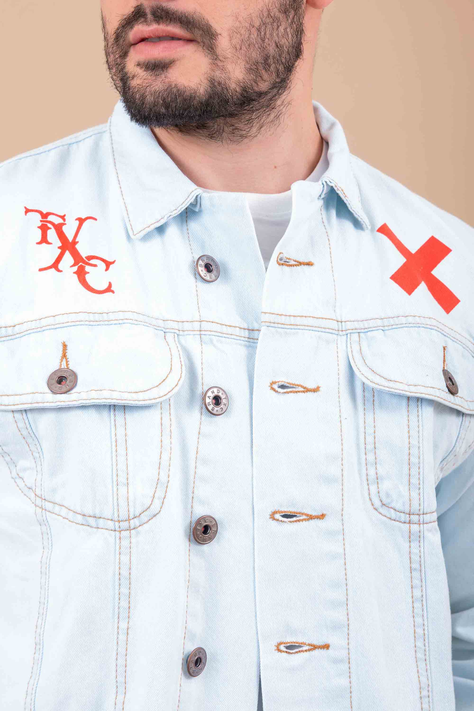 JAQUETA EXTRA ML DENIM ESTAMPADA 7150